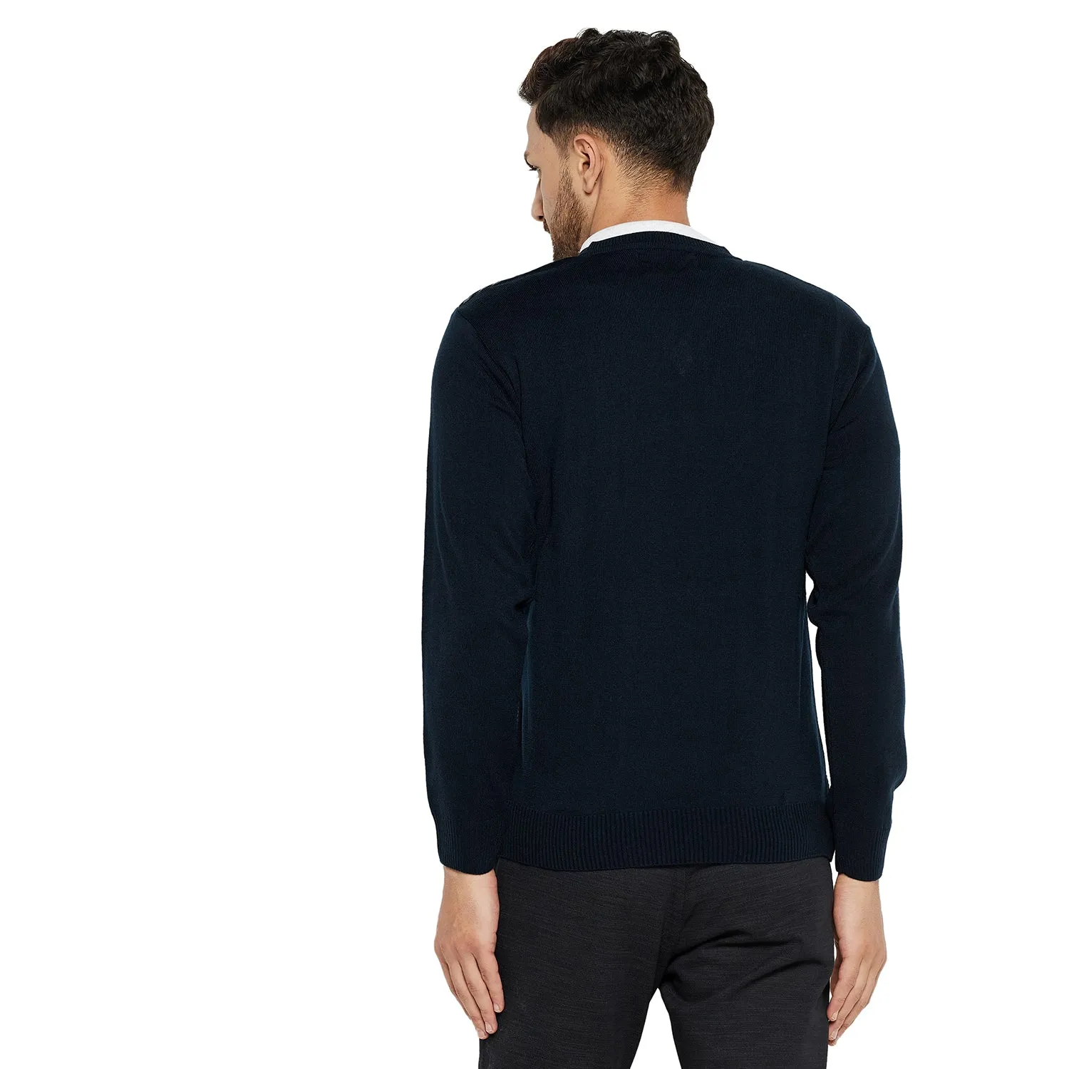 Duke Stardust Men Full Sleeve V Neck Sweater (SDS2057)