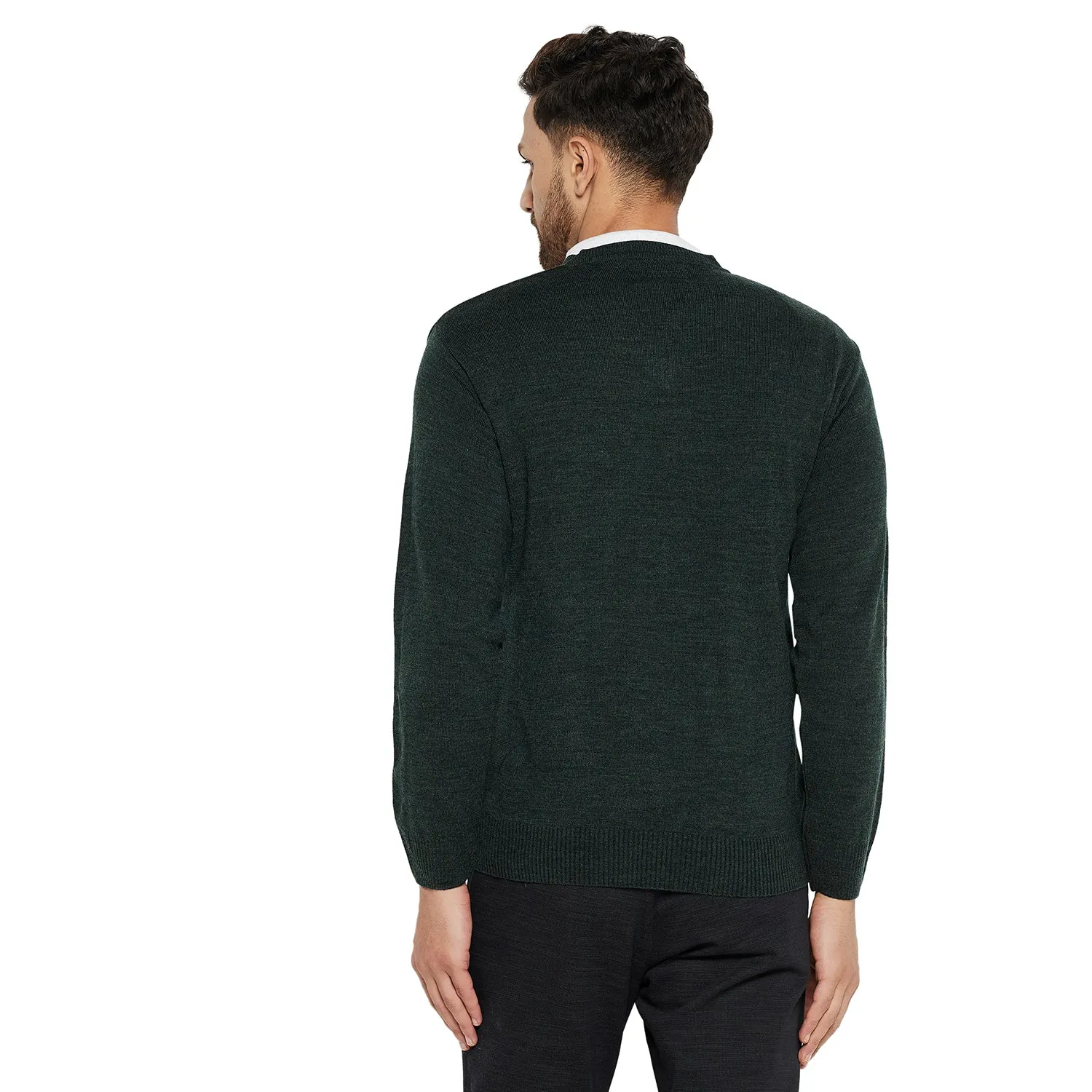 Duke Stardust Men Full Sleeve V Neck Sweater (SDS2057)