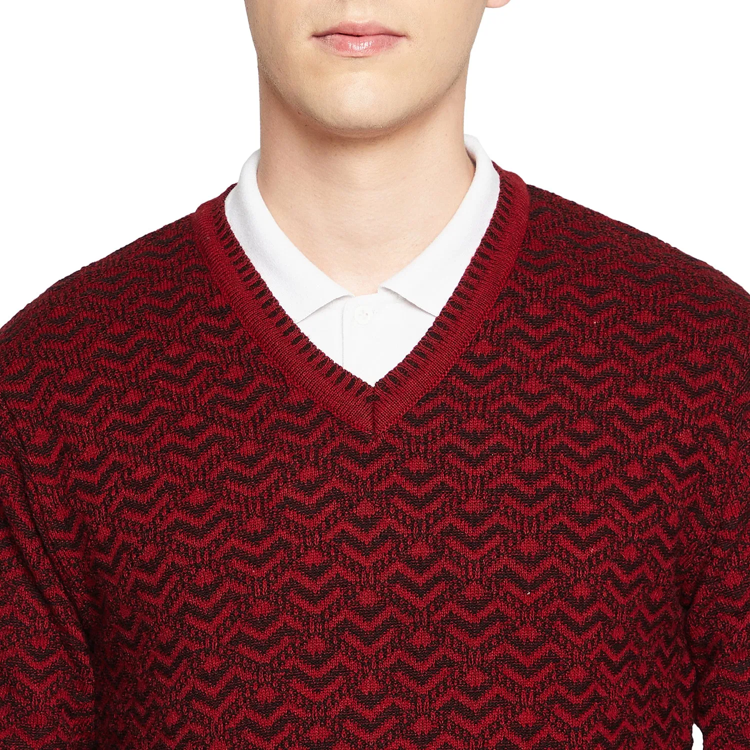 Duke Stardust Men Full Sleeve V Neck Sweater (SDS2059)