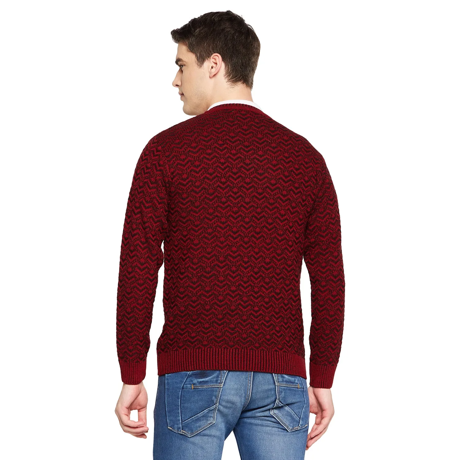 Duke Stardust Men Full Sleeve V Neck Sweater (SDS2059)