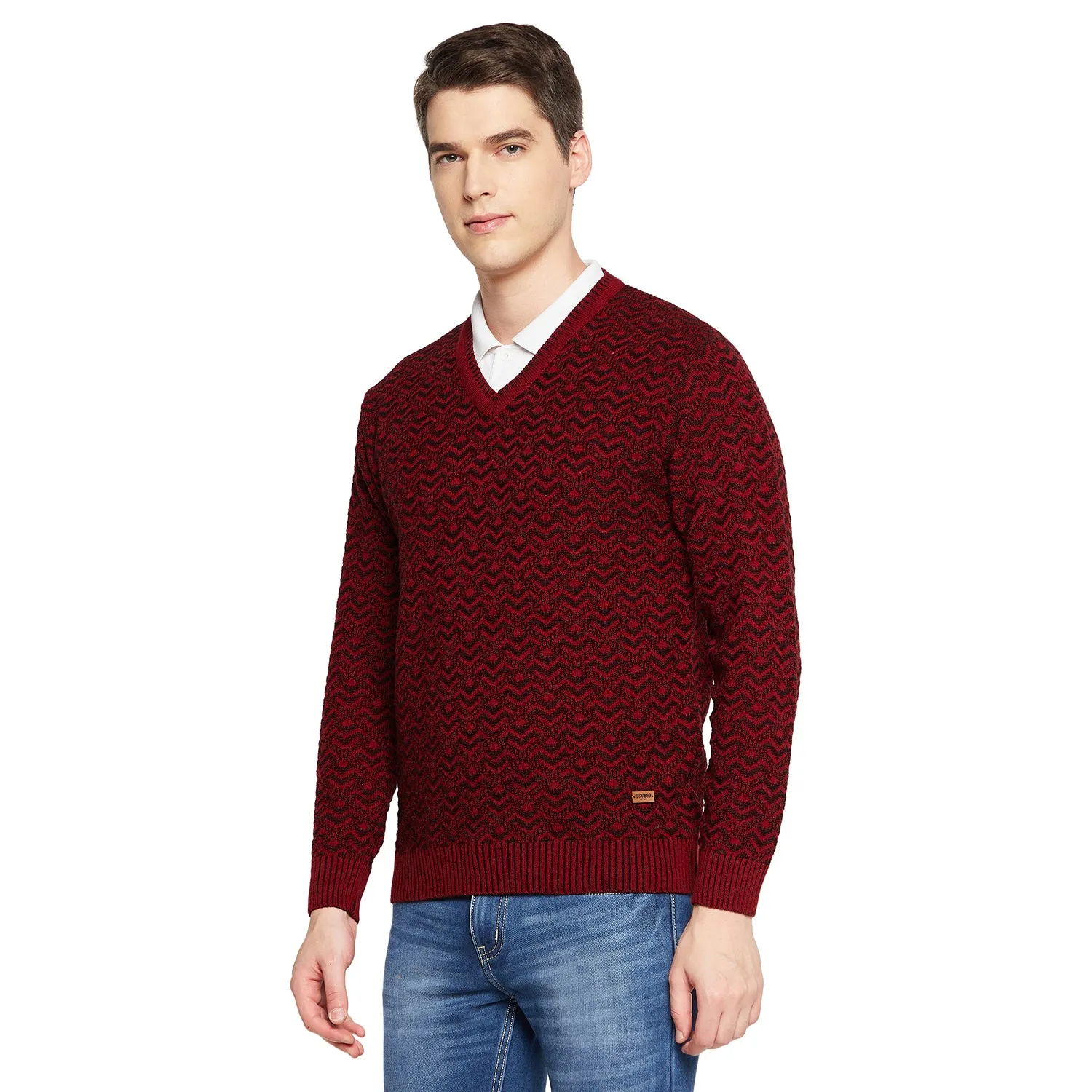 Duke Stardust Men Full Sleeve V Neck Sweater (SDS2059)