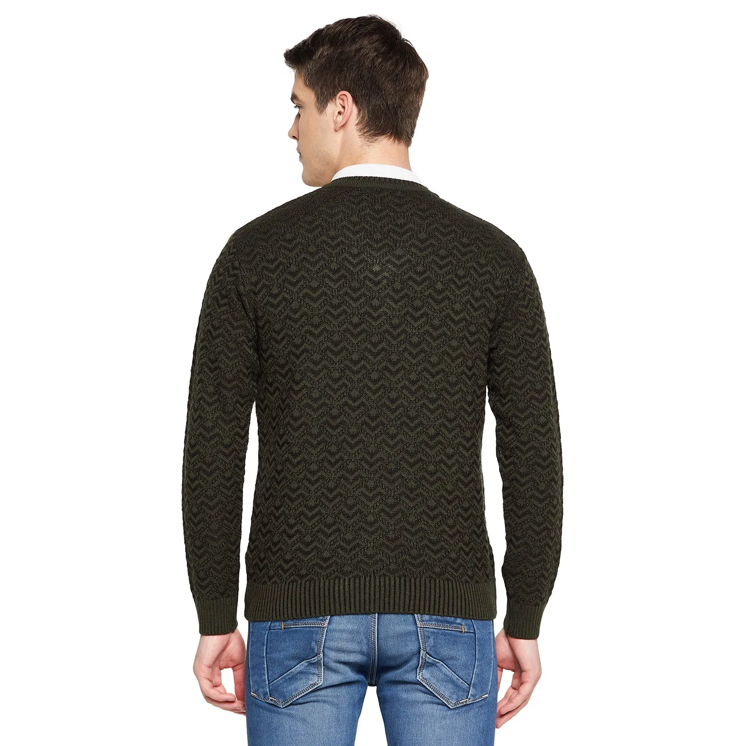 Duke Stardust Men Full Sleeve V Neck Sweater (SDS2059)