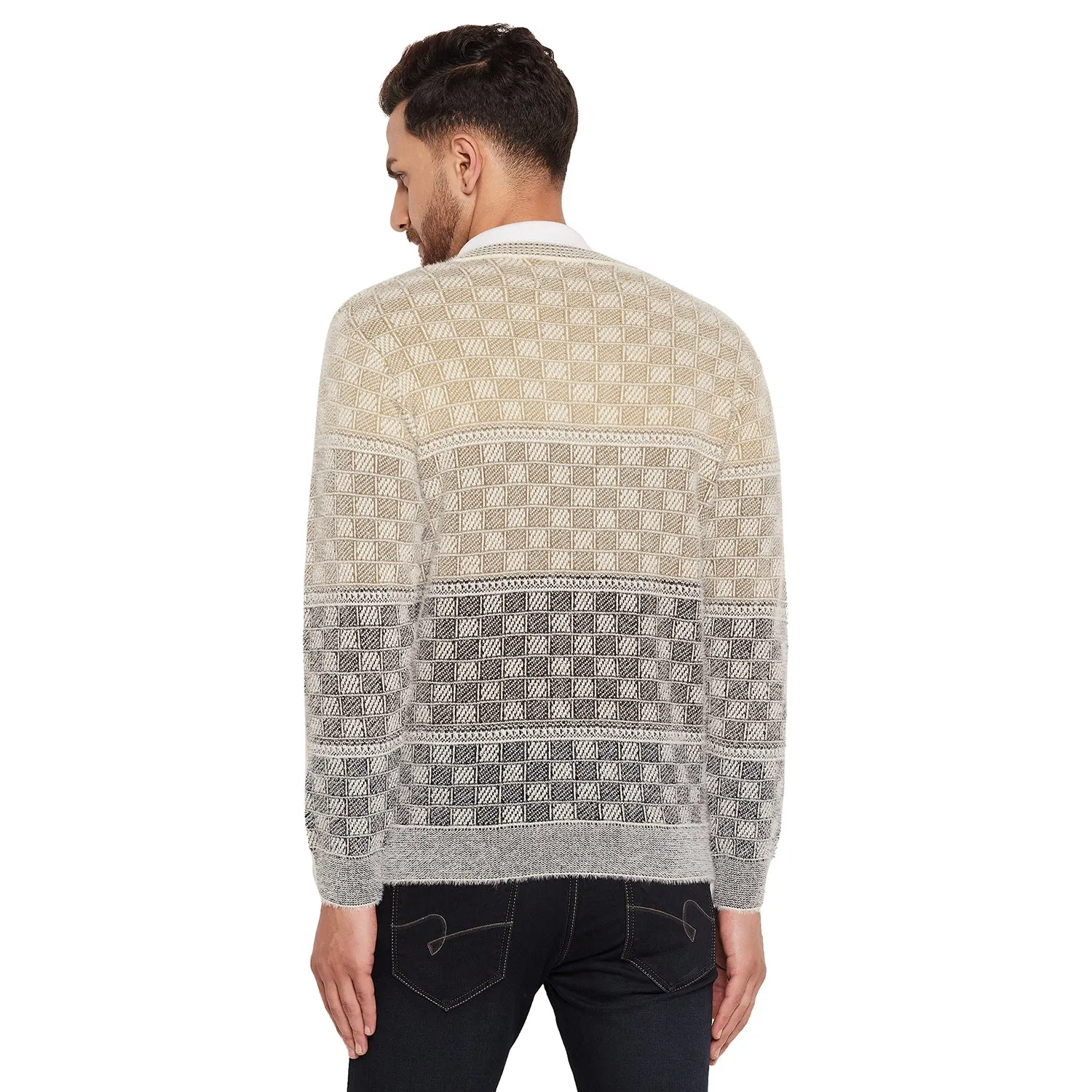 Duke Stardust Men Full Sleeve V-Neck Sweater (SDS2063)