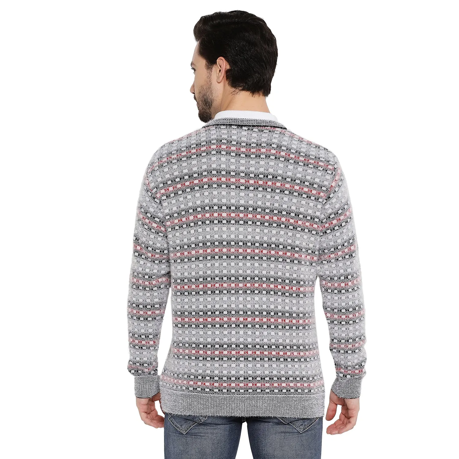 Duke Stardust Men Full Sleeve V Neck Sweater (SDS2064)