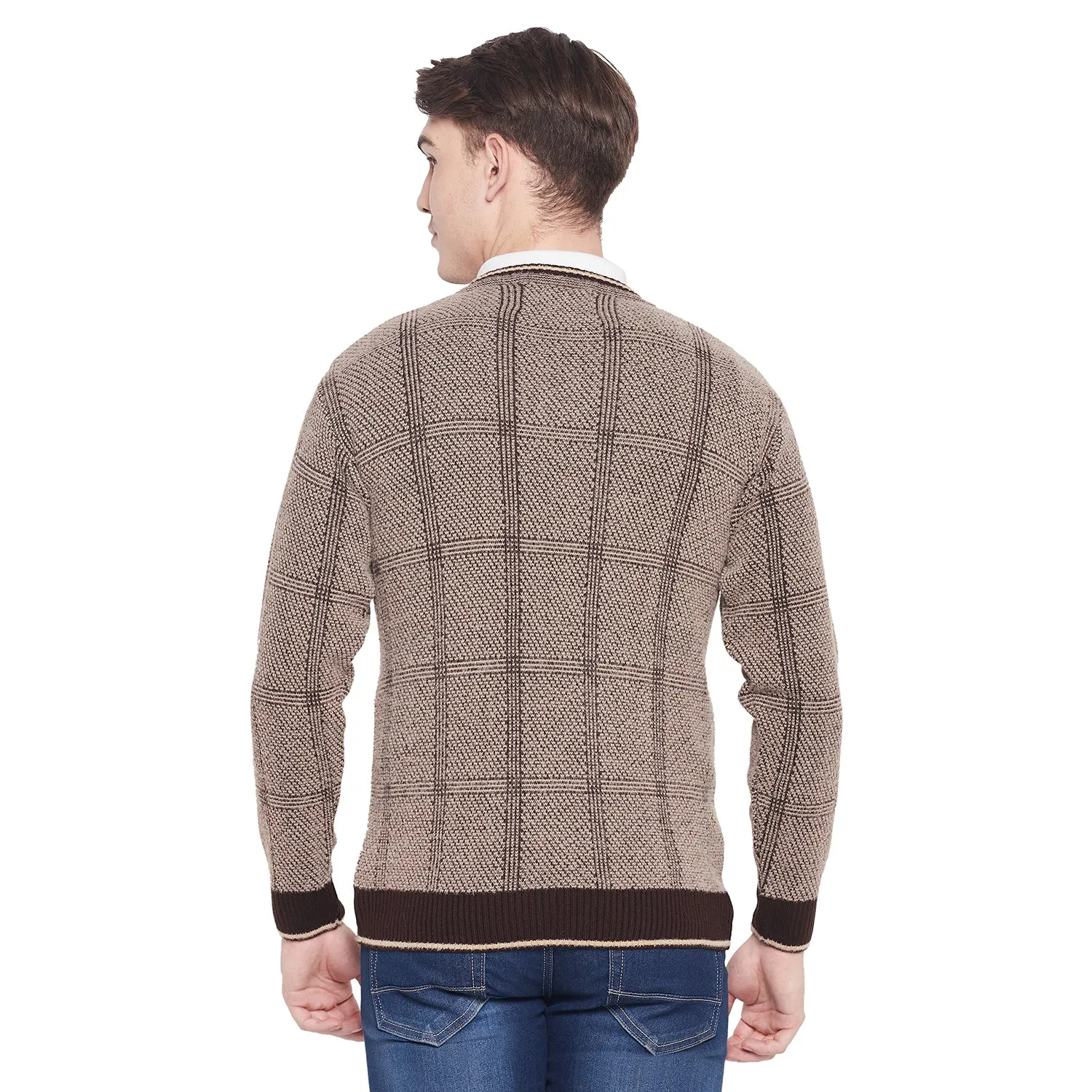 Duke Stardust Men Full Sleeve V Neck Sweater (SDS2067)