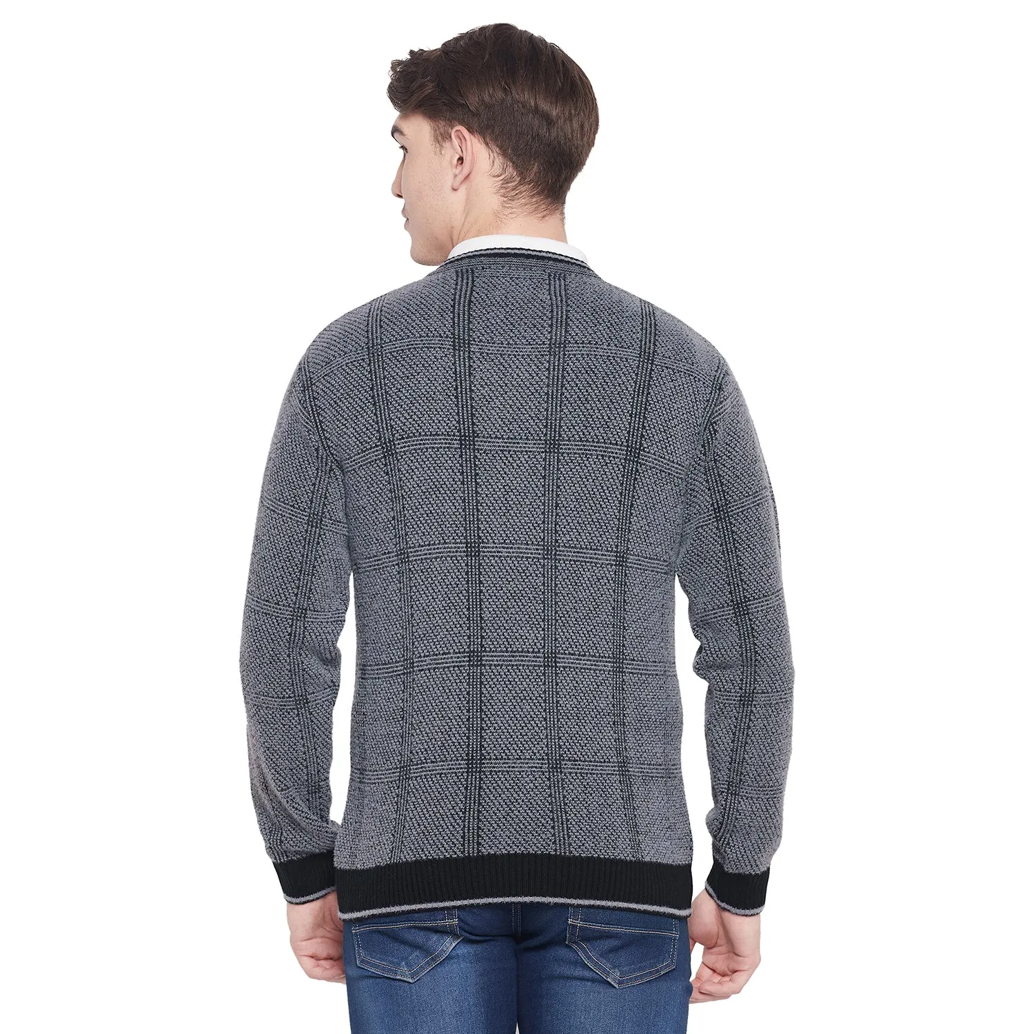 Duke Stardust Men Full Sleeve V Neck Sweater (SDS2067)