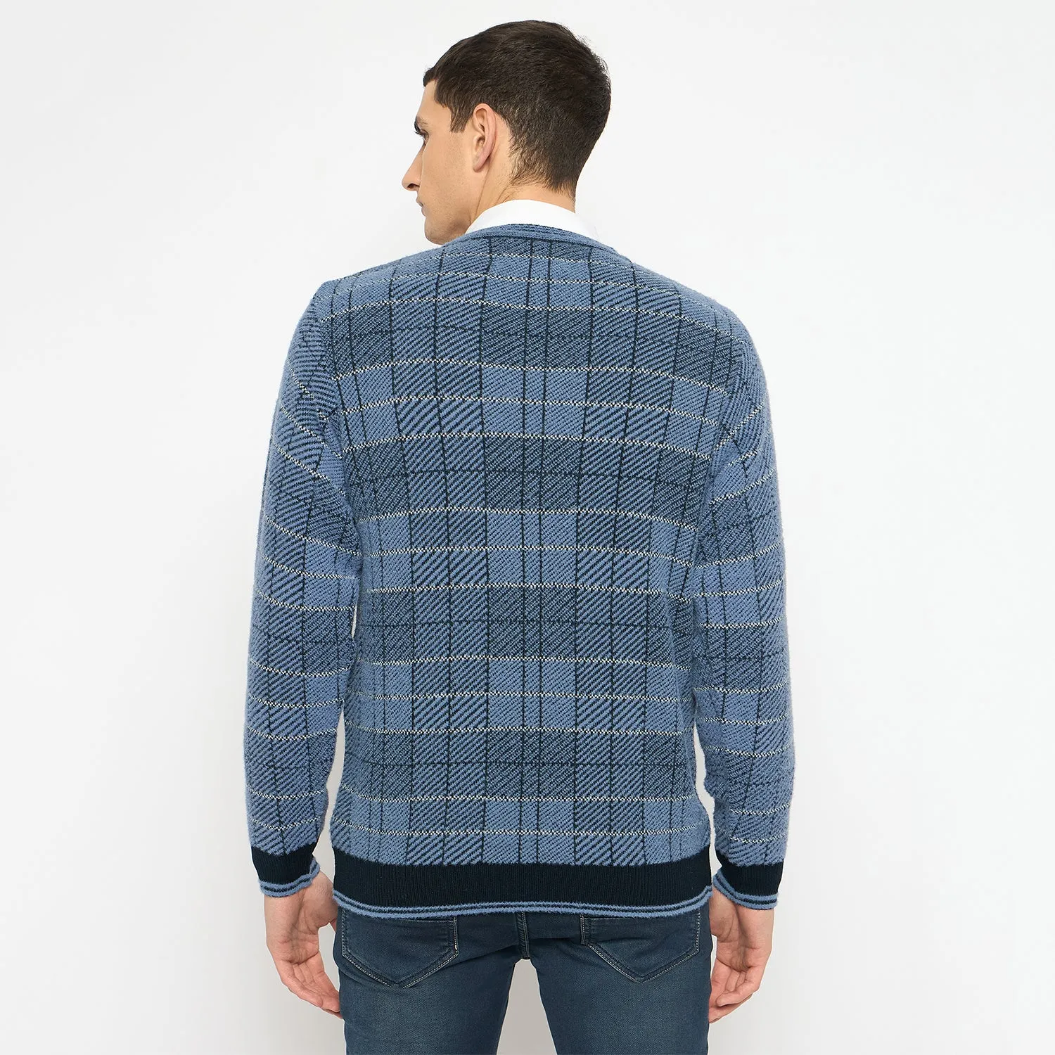 Duke Stardust Men Full Sleeve V-Neck Sweater (SDS2126)