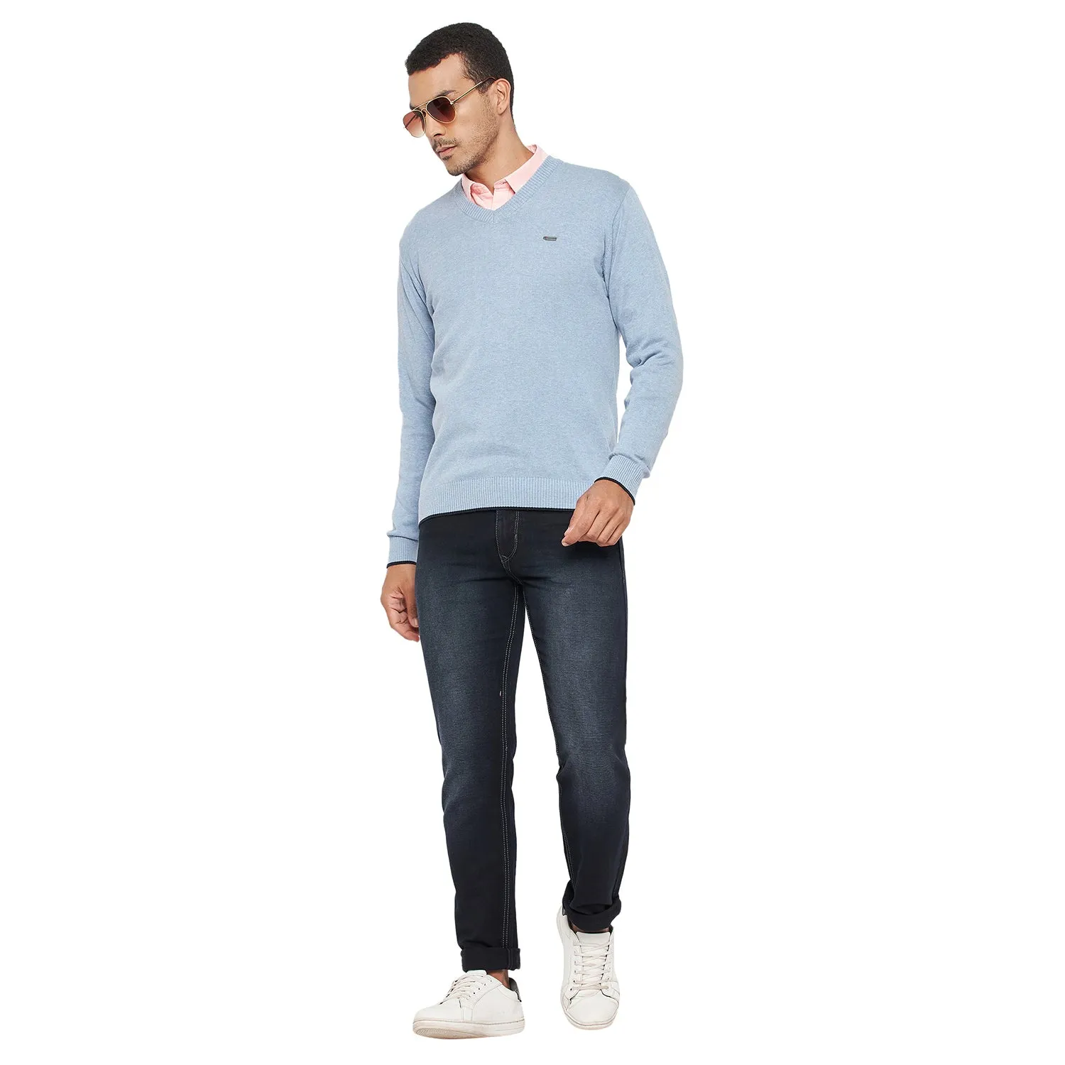 Duke Stardust Men Full Sleeve V Neck Sweater (SDS3000)