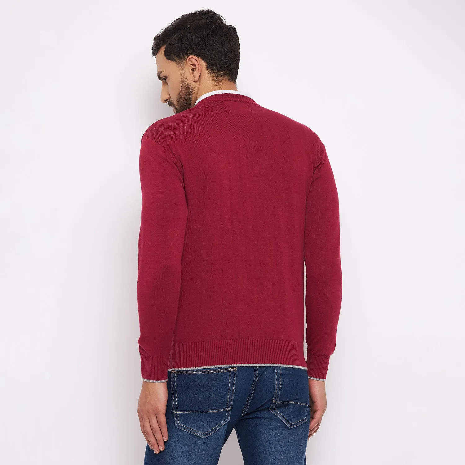 Duke Stardust Men Full Sleeve V Neck Sweater (SDS3000)