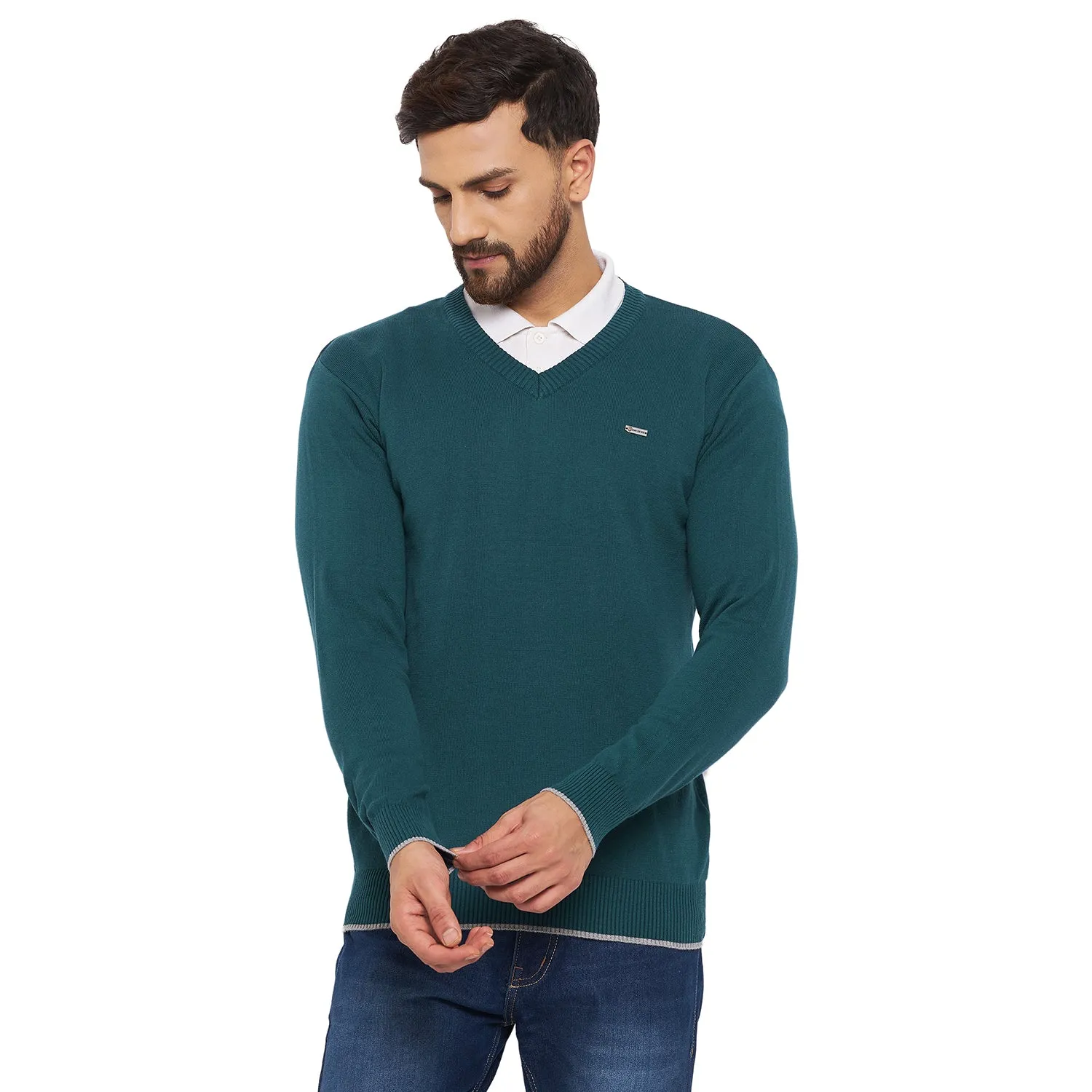 Duke Stardust Men Full Sleeve V Neck Sweater (SDS3000)
