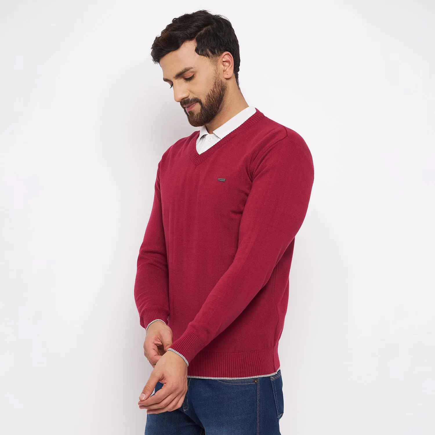 Duke Stardust Men Full Sleeve V Neck Sweater (SDS3000)