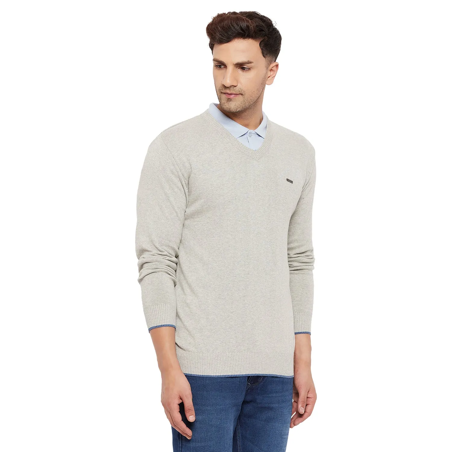 Duke Stardust Men Full Sleeve V Neck Sweater (SDS3000)