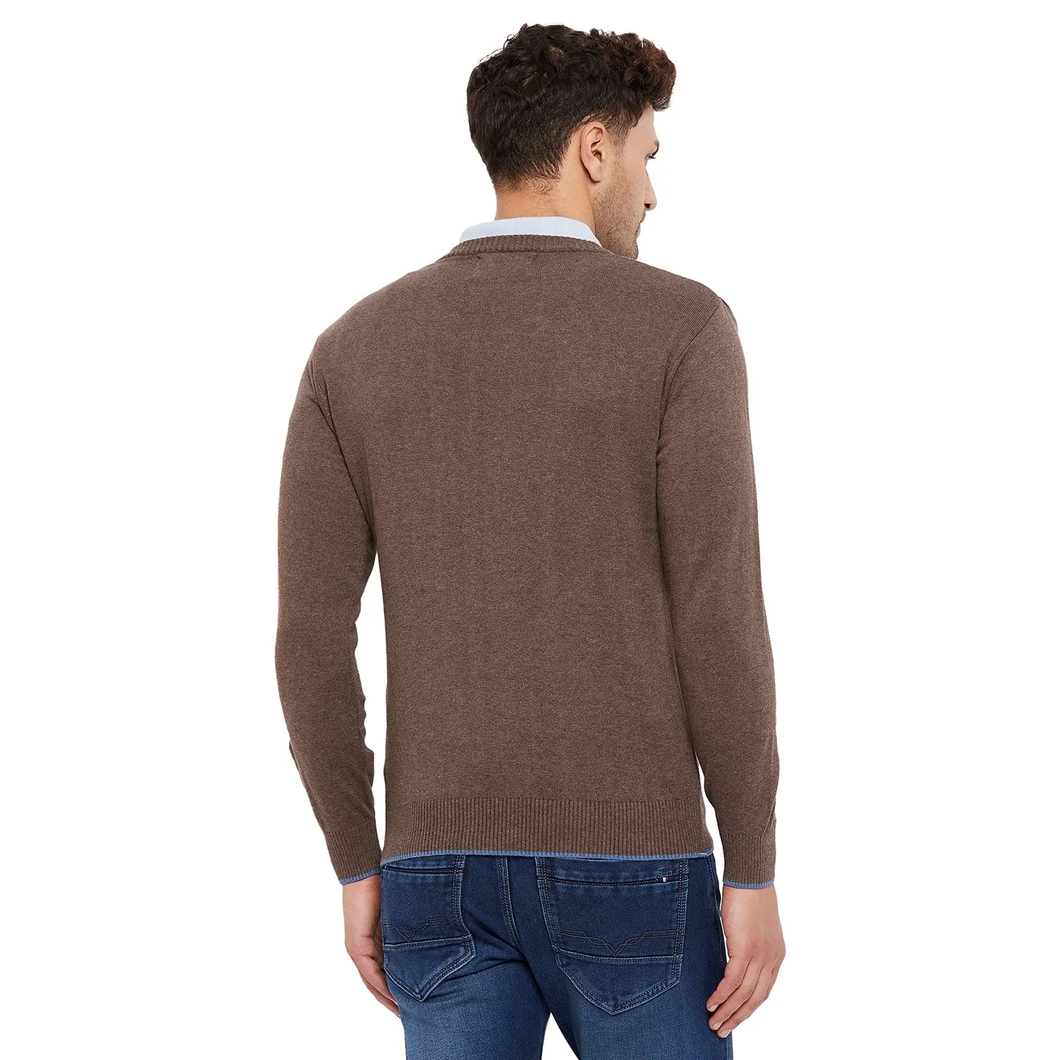 Duke Stardust Men Full Sleeve V Neck Sweater (SDS3000)