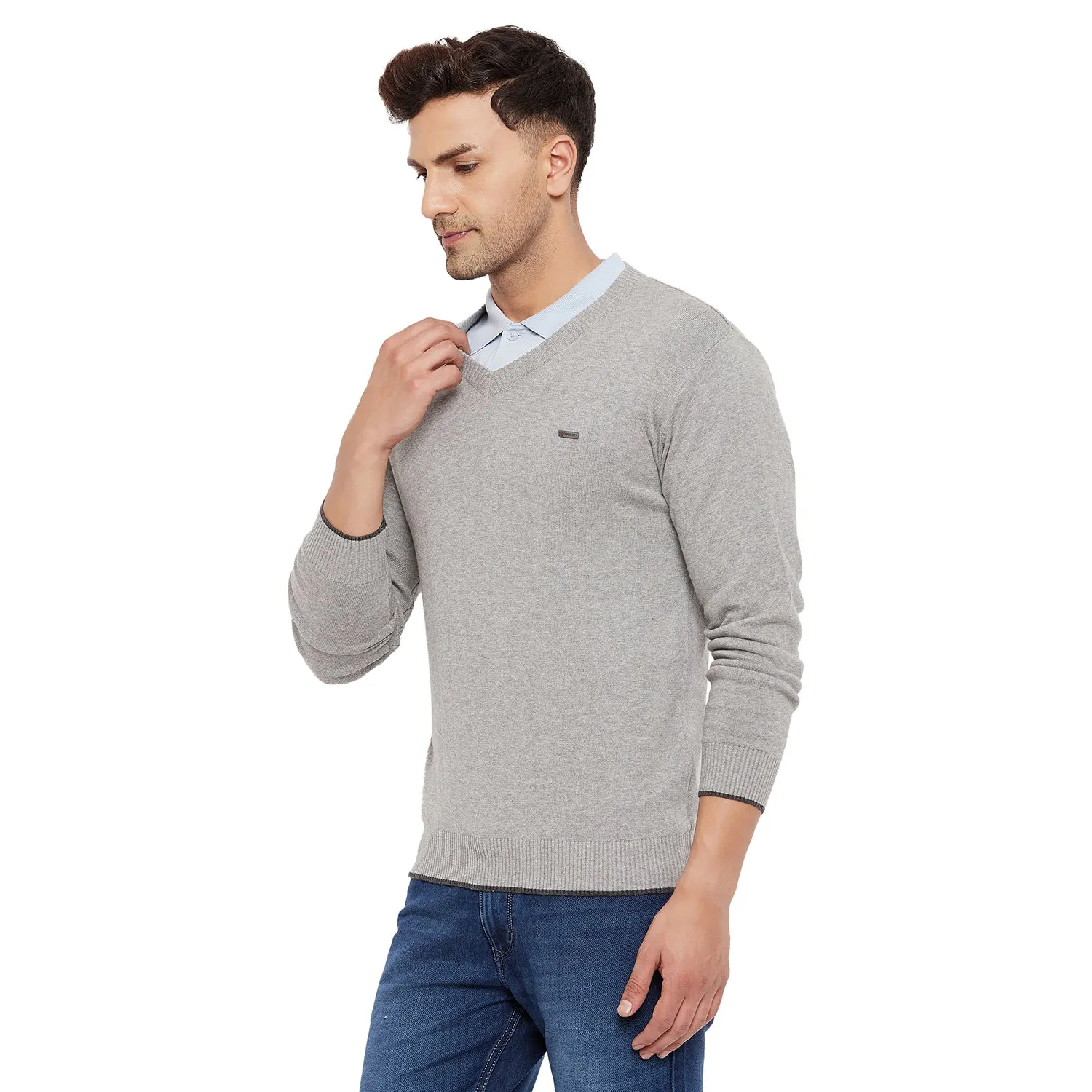 Duke Stardust Men Full Sleeve V Neck Sweater (SDS3000)
