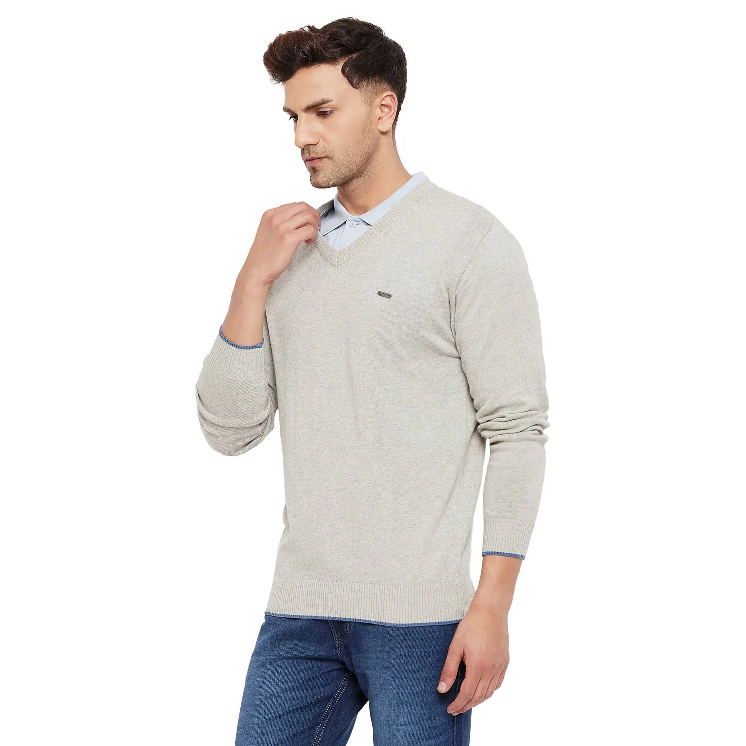 Duke Stardust Men Full Sleeve V Neck Sweater (SDS3000)