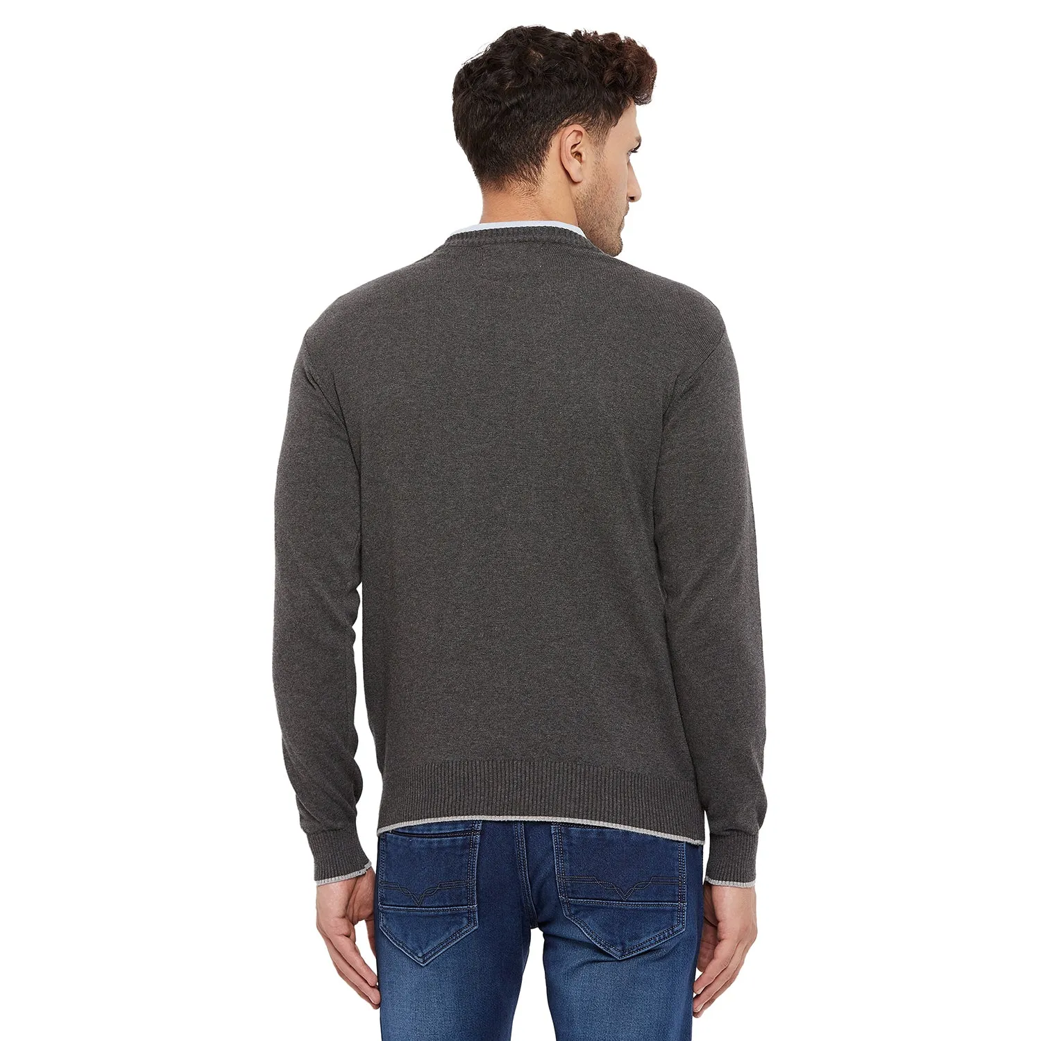 Duke Stardust Men Full Sleeve V Neck Sweater (SDS3000)