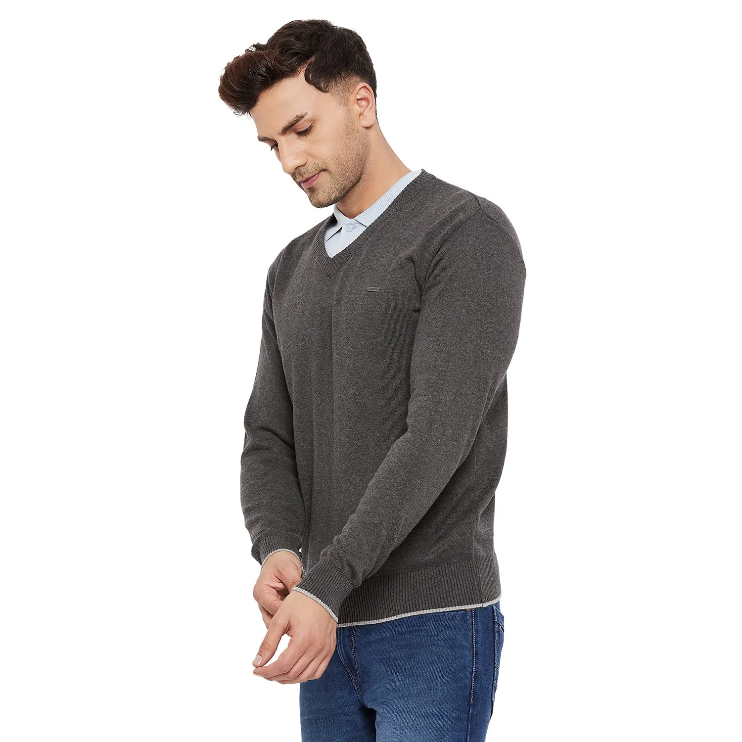 Duke Stardust Men Full Sleeve V Neck Sweater (SDS3000)