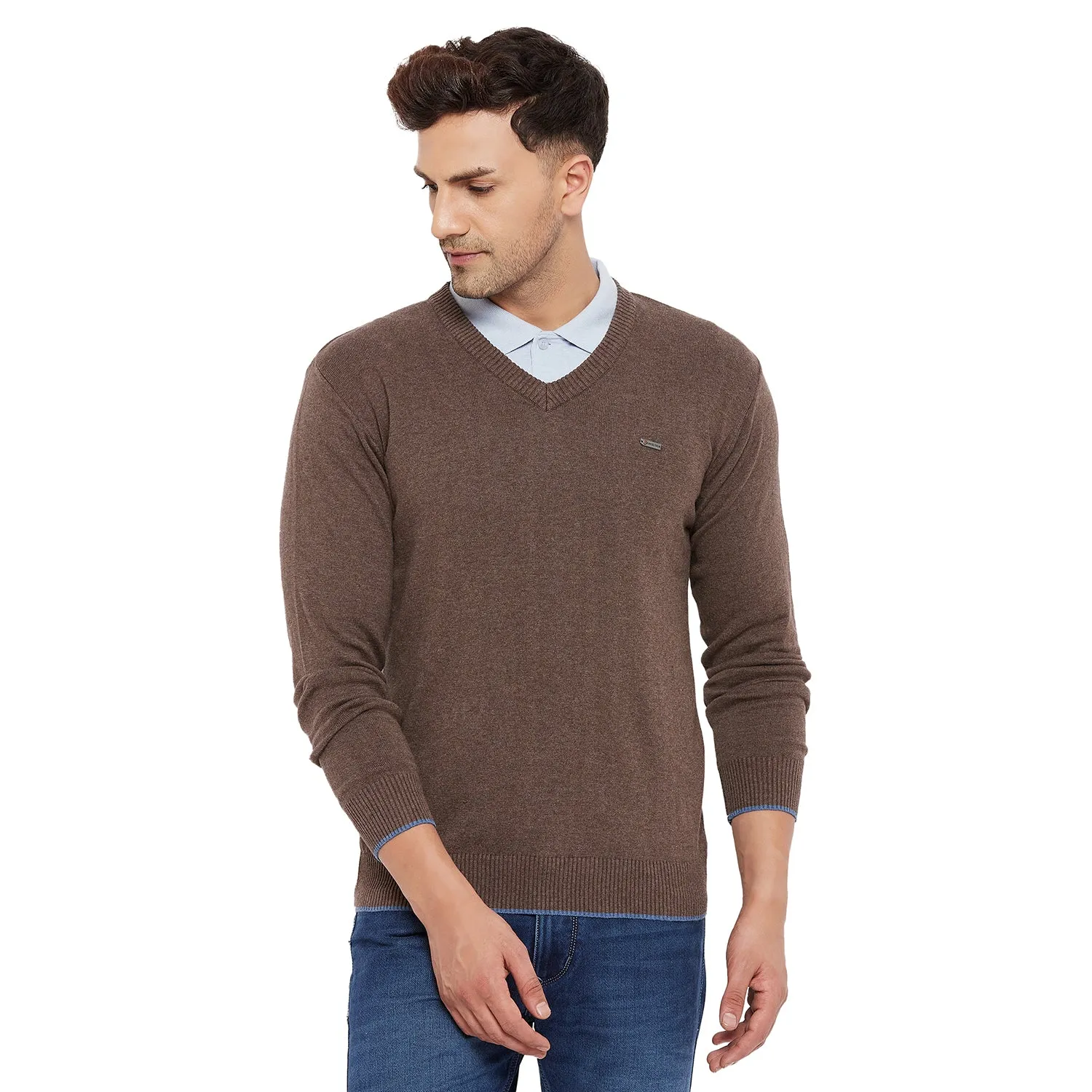 Duke Stardust Men Full Sleeve V Neck Sweater (SDS3000)