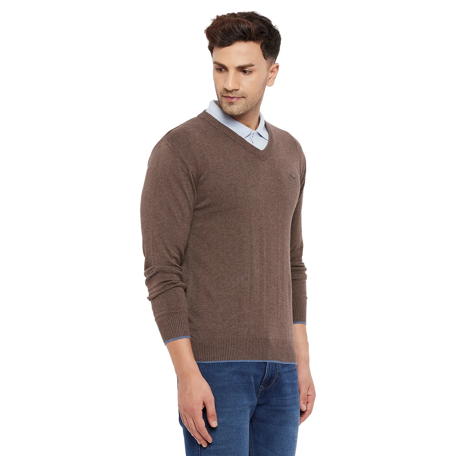 Duke Stardust Men Full Sleeve V Neck Sweater (SDS3000)