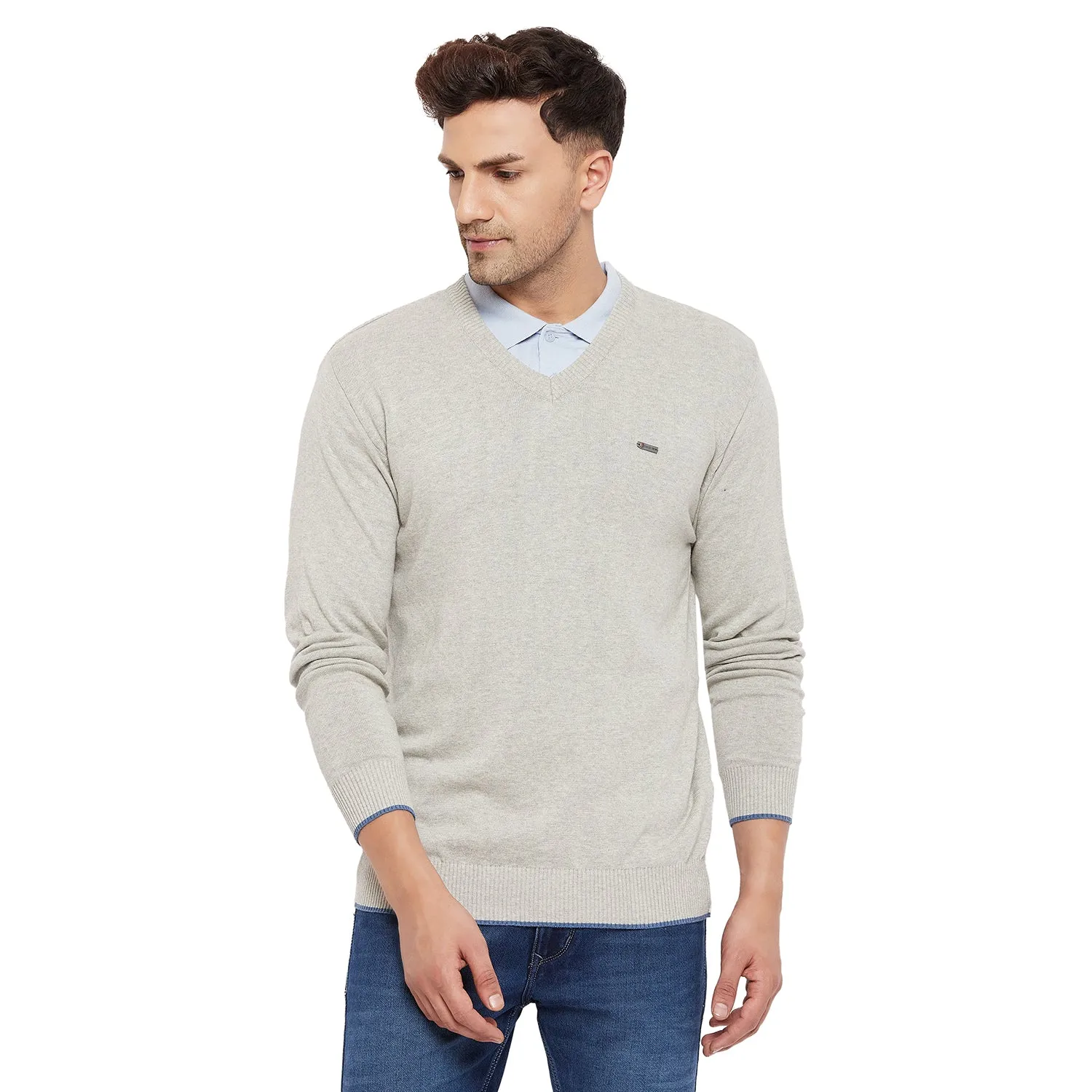 Duke Stardust Men Full Sleeve V Neck Sweater (SDS3000)