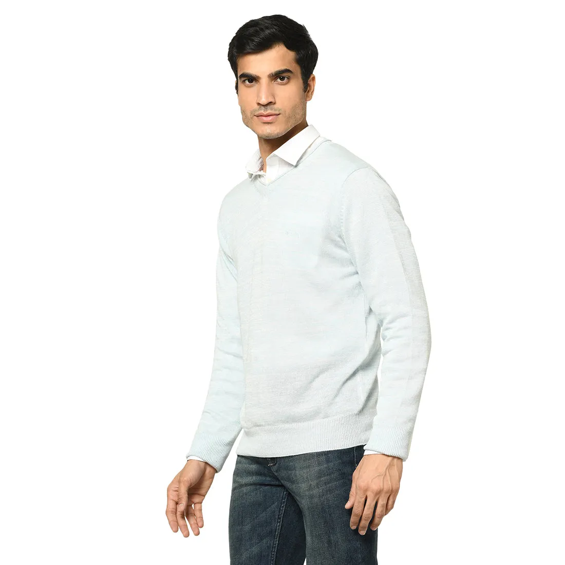 Duke Stardust Men Full Sleeve V-Neck Sweater (SDS373)