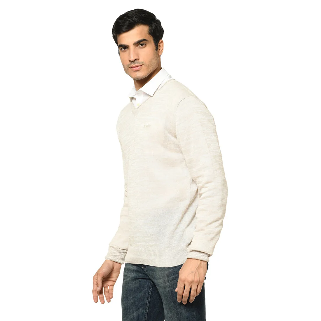 Duke Stardust Men Full Sleeve V-Neck Sweater (SDS373)