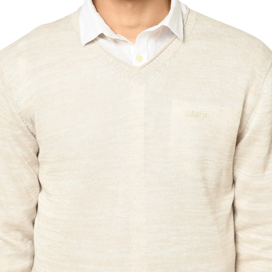 Duke Stardust Men Full Sleeve V-Neck Sweater (SDS373)