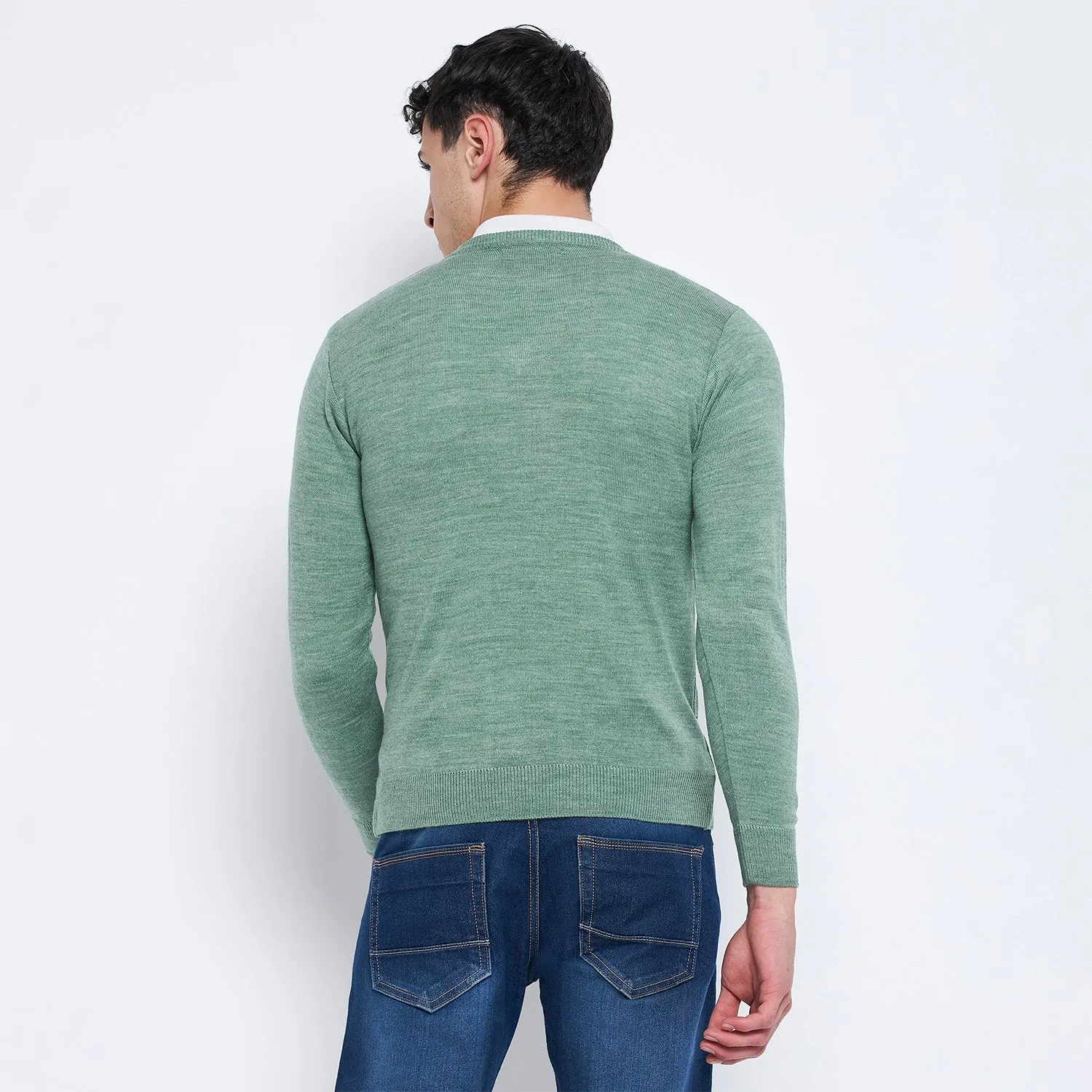 Duke Stardust Men Full Sleeve V-Neck Sweater (SDS8089)