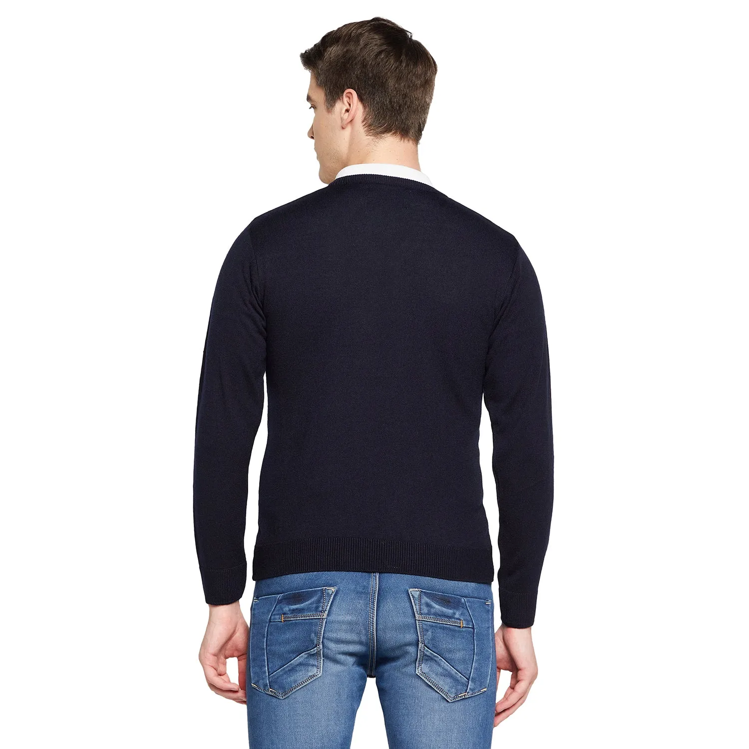 Duke Stardust Men Full Sleeve V Neck Sweater (SDS8090)