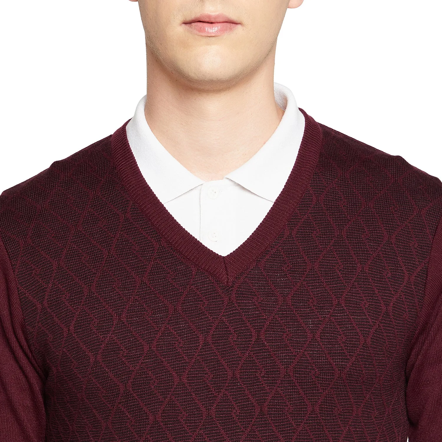 Duke Stardust Men Full Sleeve V Neck Sweater (SDS8090)