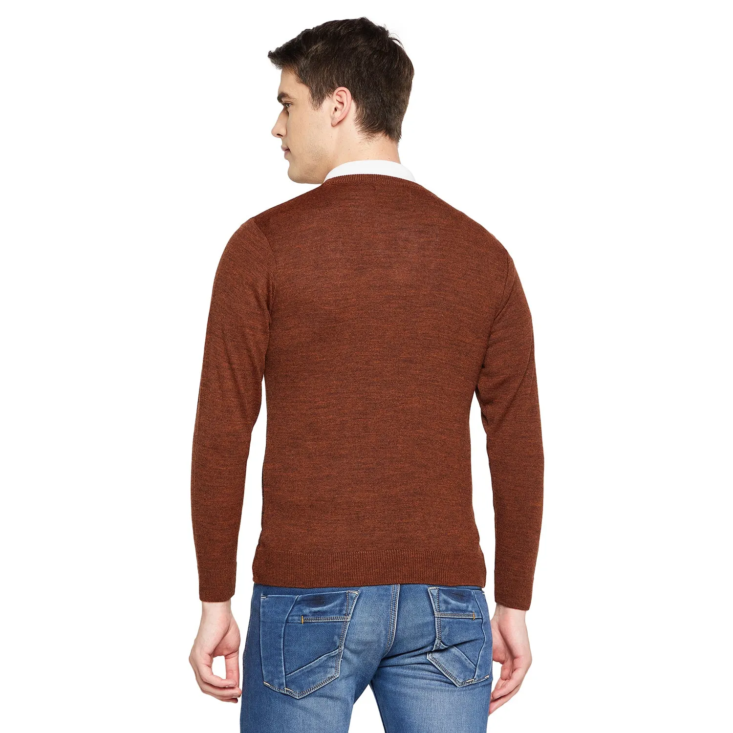 Duke Stardust Men Full Sleeve V Neck Sweater (SDS8095)