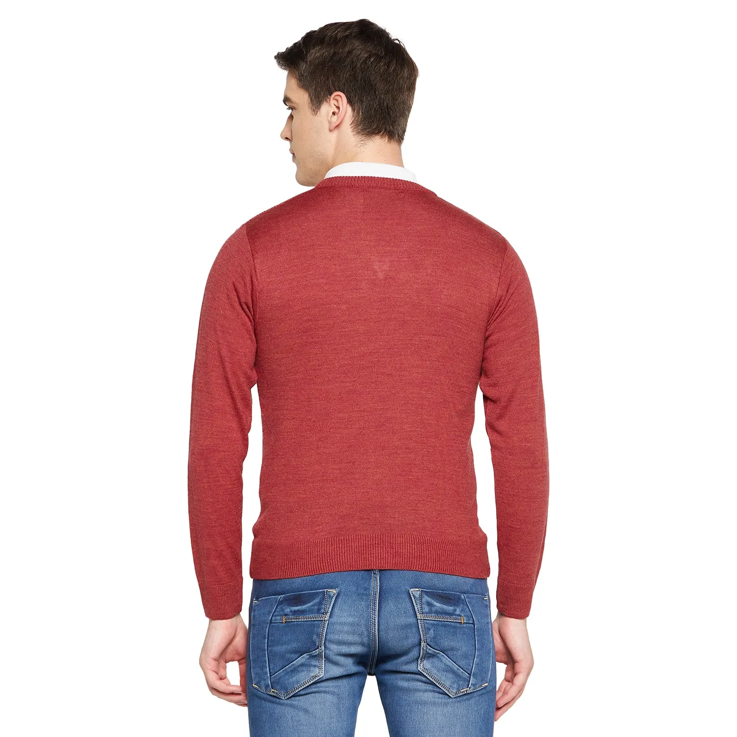 Duke Stardust Men Full Sleeve V Neck Sweater (SDS8096)