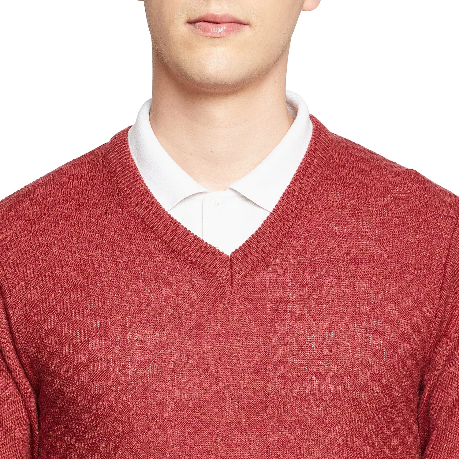 Duke Stardust Men Full Sleeve V Neck Sweater (SDS8096)