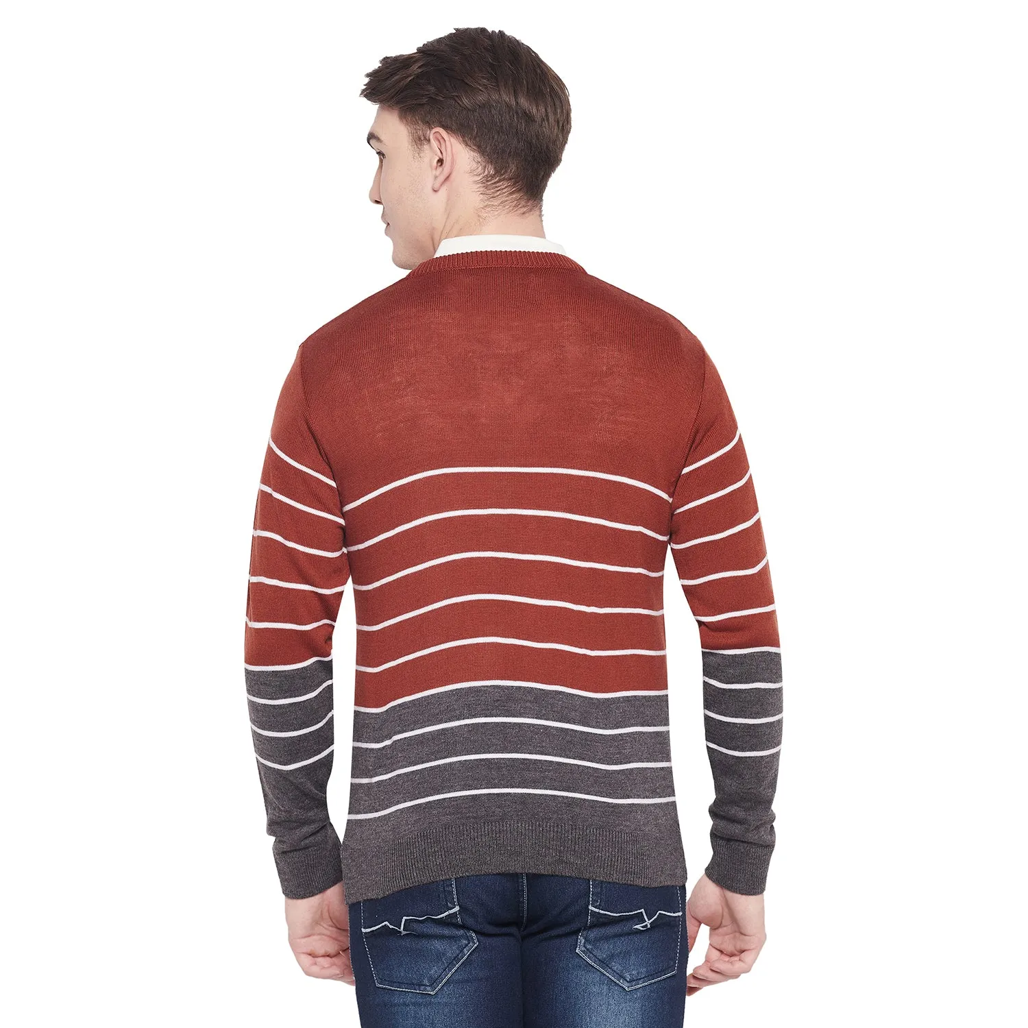 Duke Stardust Men Full Sleeve V Neck Sweater (SDS8098)