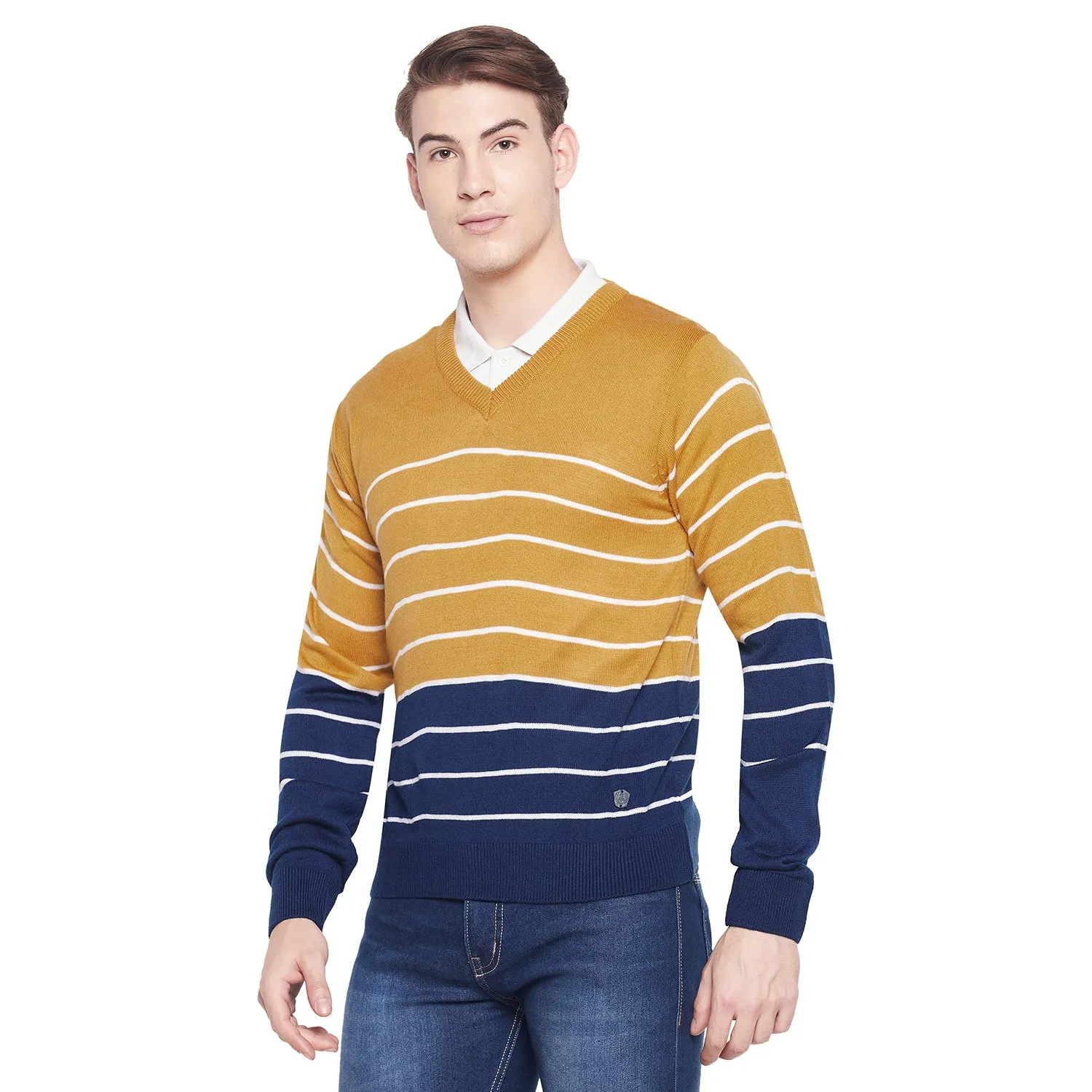 Duke Stardust Men Full Sleeve V Neck Sweater (SDS8098)