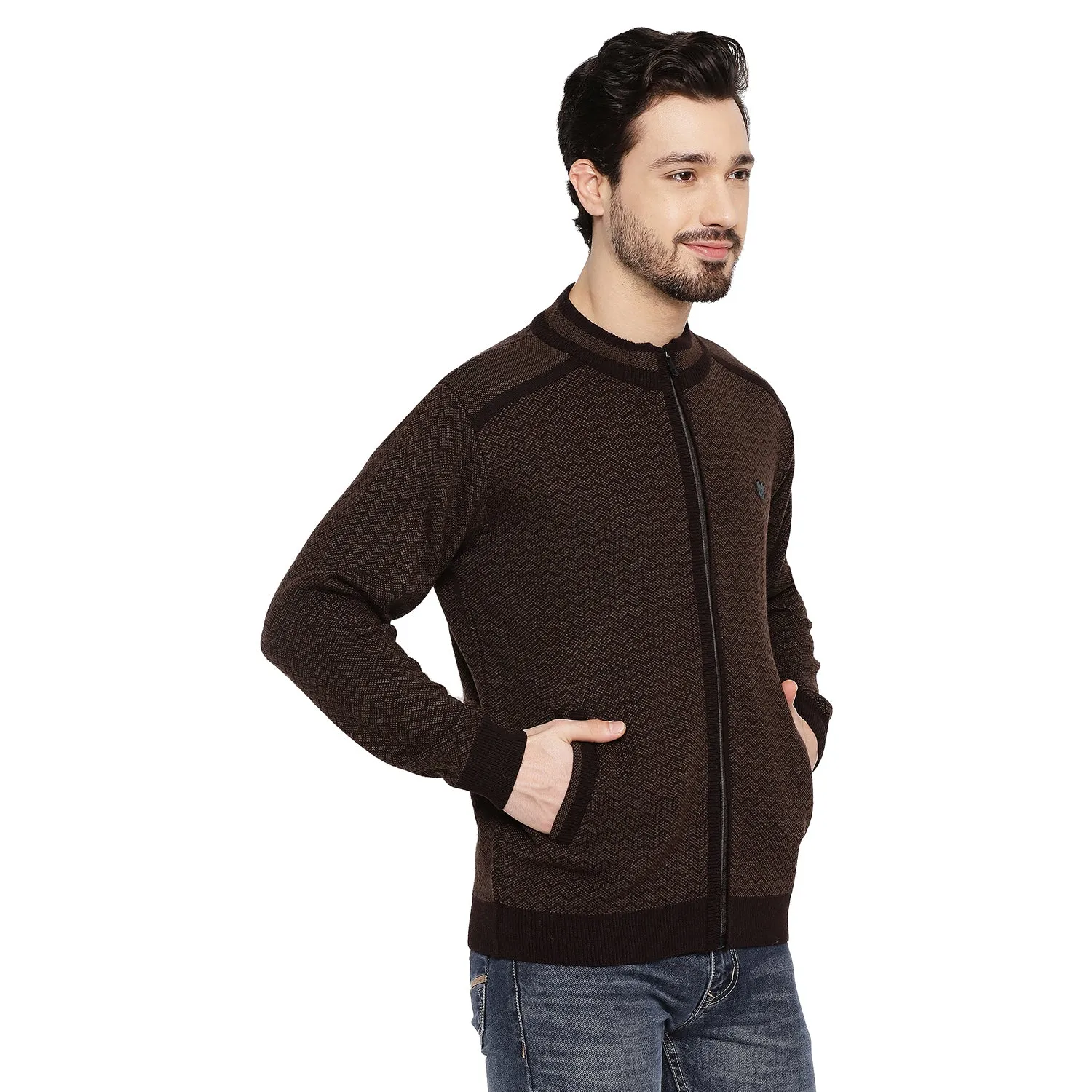 Duke Stardust Men Full Sleeve Zipper Sweater (SDS2083)