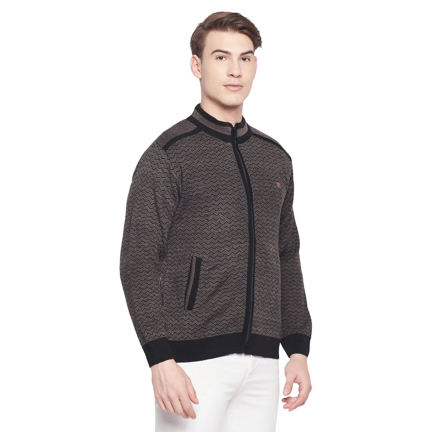 Duke Stardust Men Full Sleeve Zipper Sweater (SDS2083)