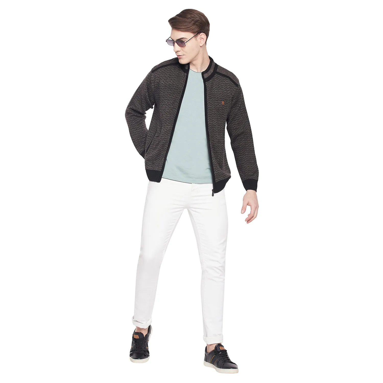 Duke Stardust Men Full Sleeve Zipper Sweater (SDS2083)