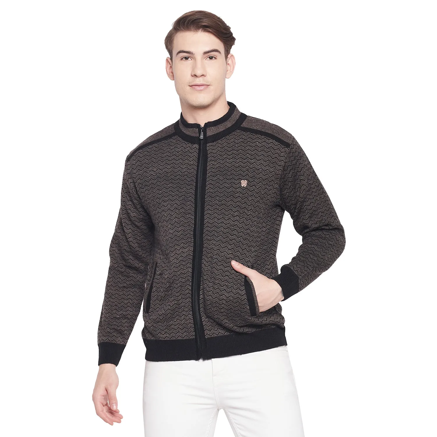 Duke Stardust Men Full Sleeve Zipper Sweater (SDS2083)