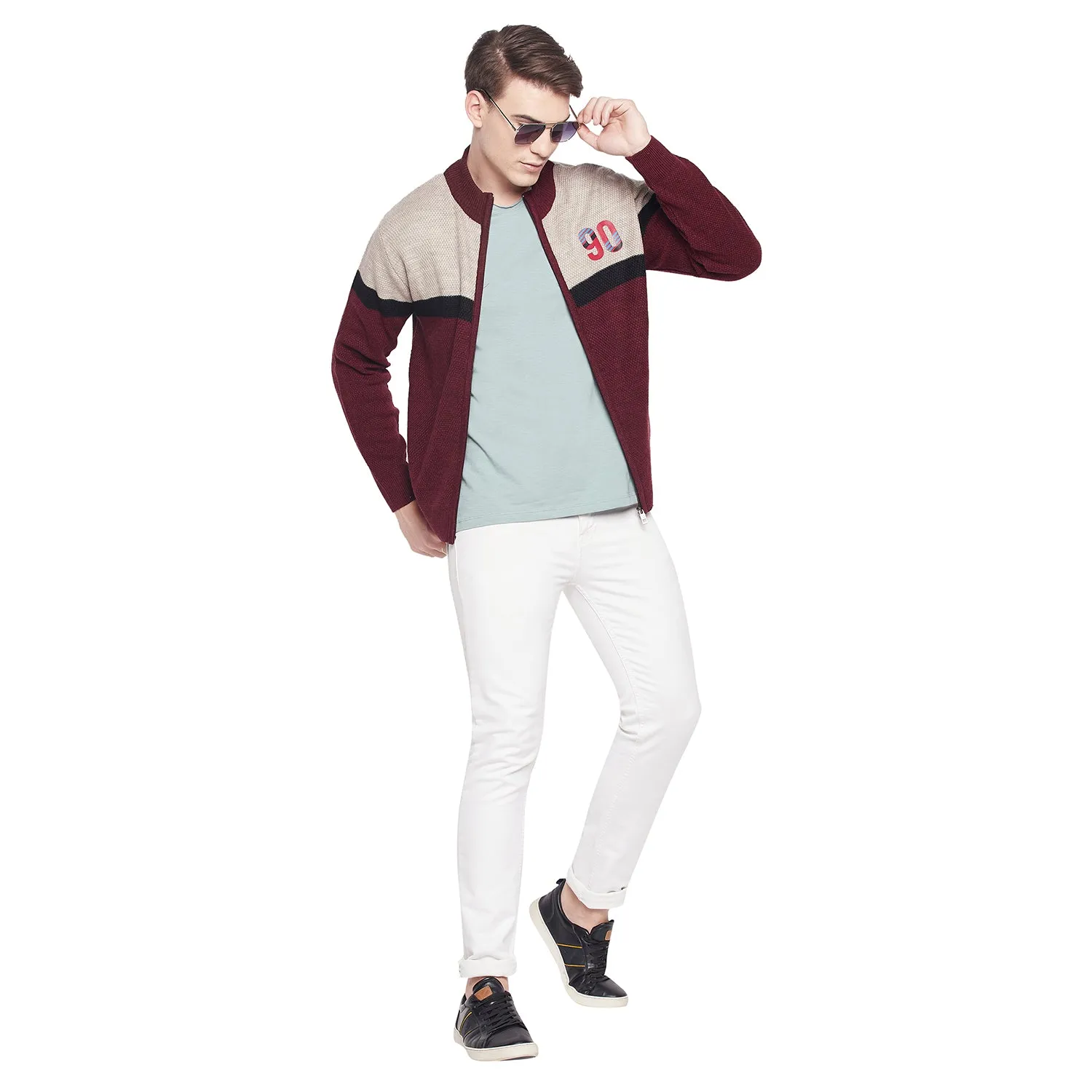 Duke Stardust Men Full Sleeve Zipper Sweater (SDS2087)