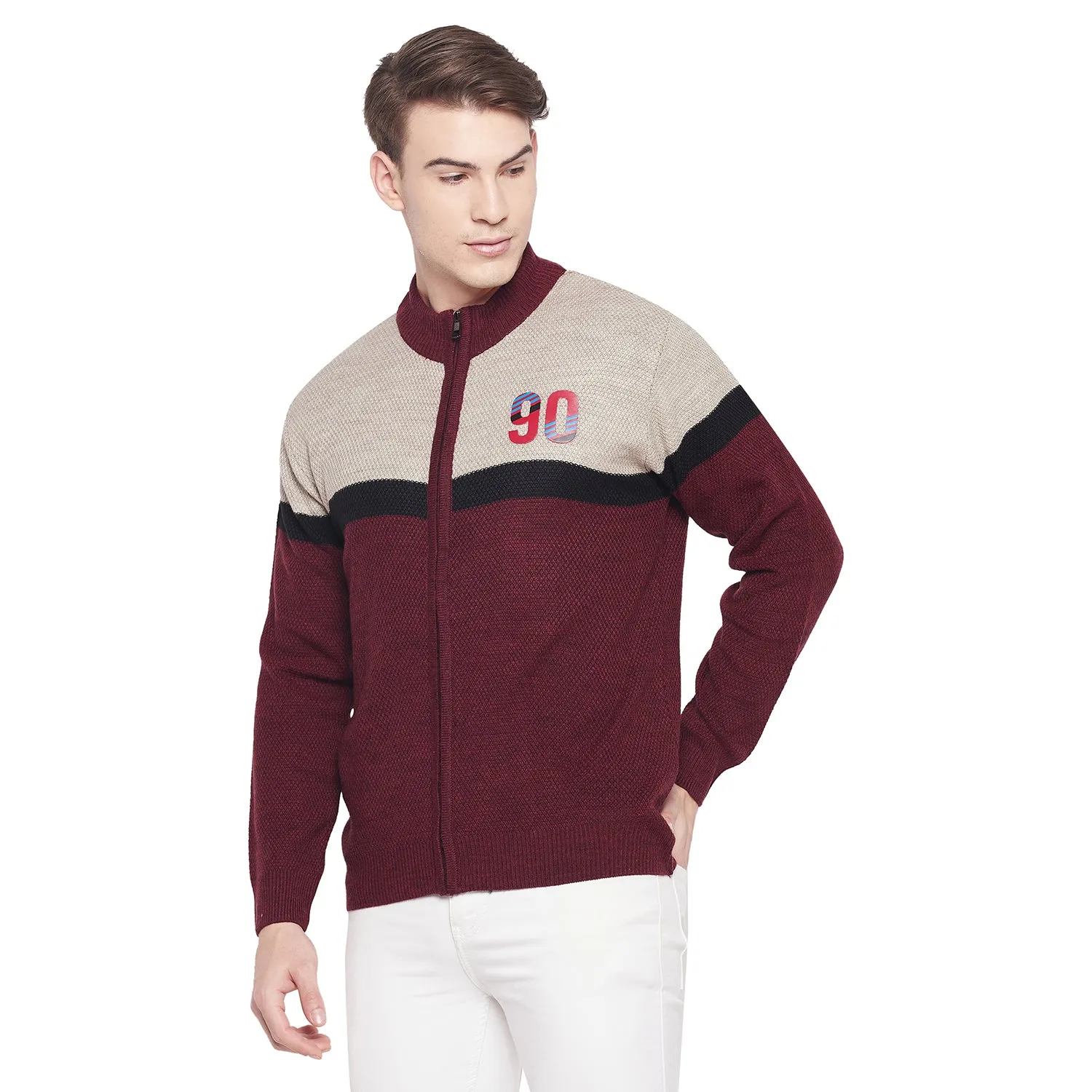 Duke Stardust Men Full Sleeve Zipper Sweater (SDS2087)