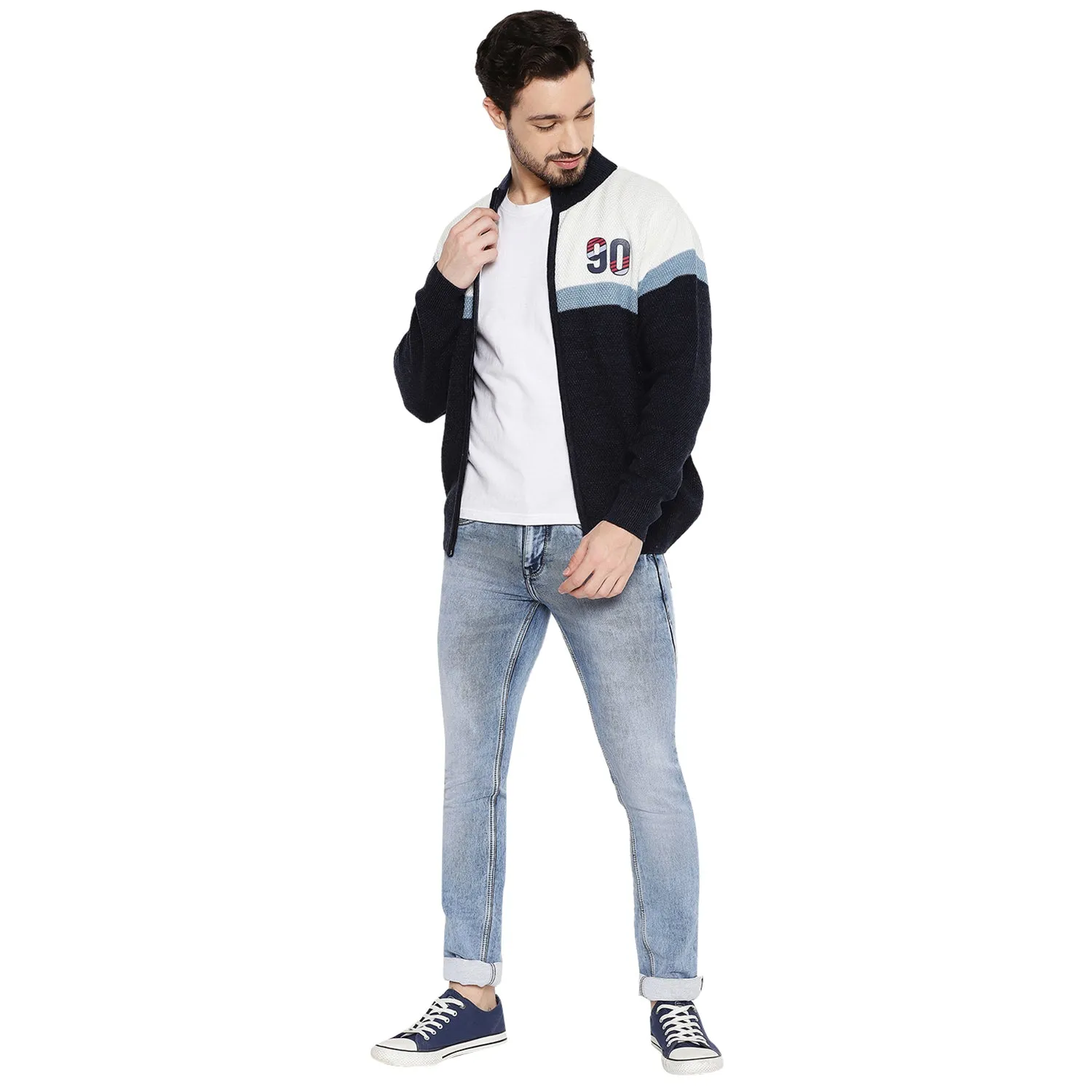 Duke Stardust Men Full Sleeve Zipper Sweater (SDS2087)