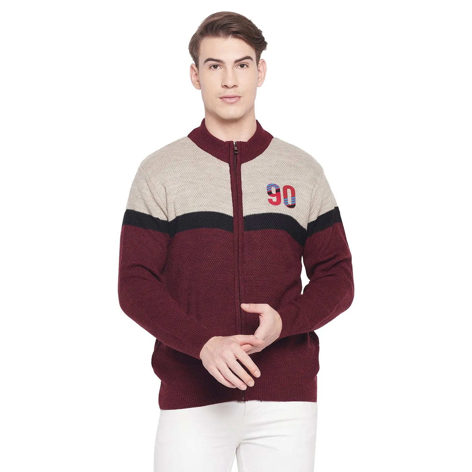 Duke Stardust Men Full Sleeve Zipper Sweater (SDS2087)