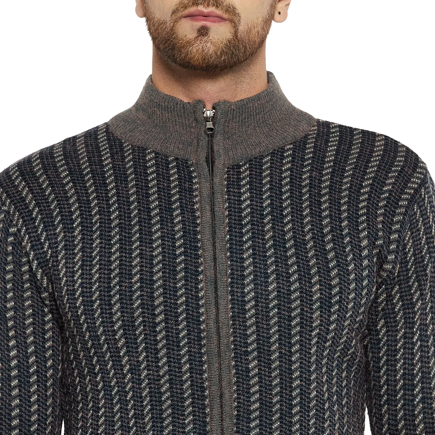 Duke Stardust Men Full Sleeve Zipper Sweater (SDS2088)