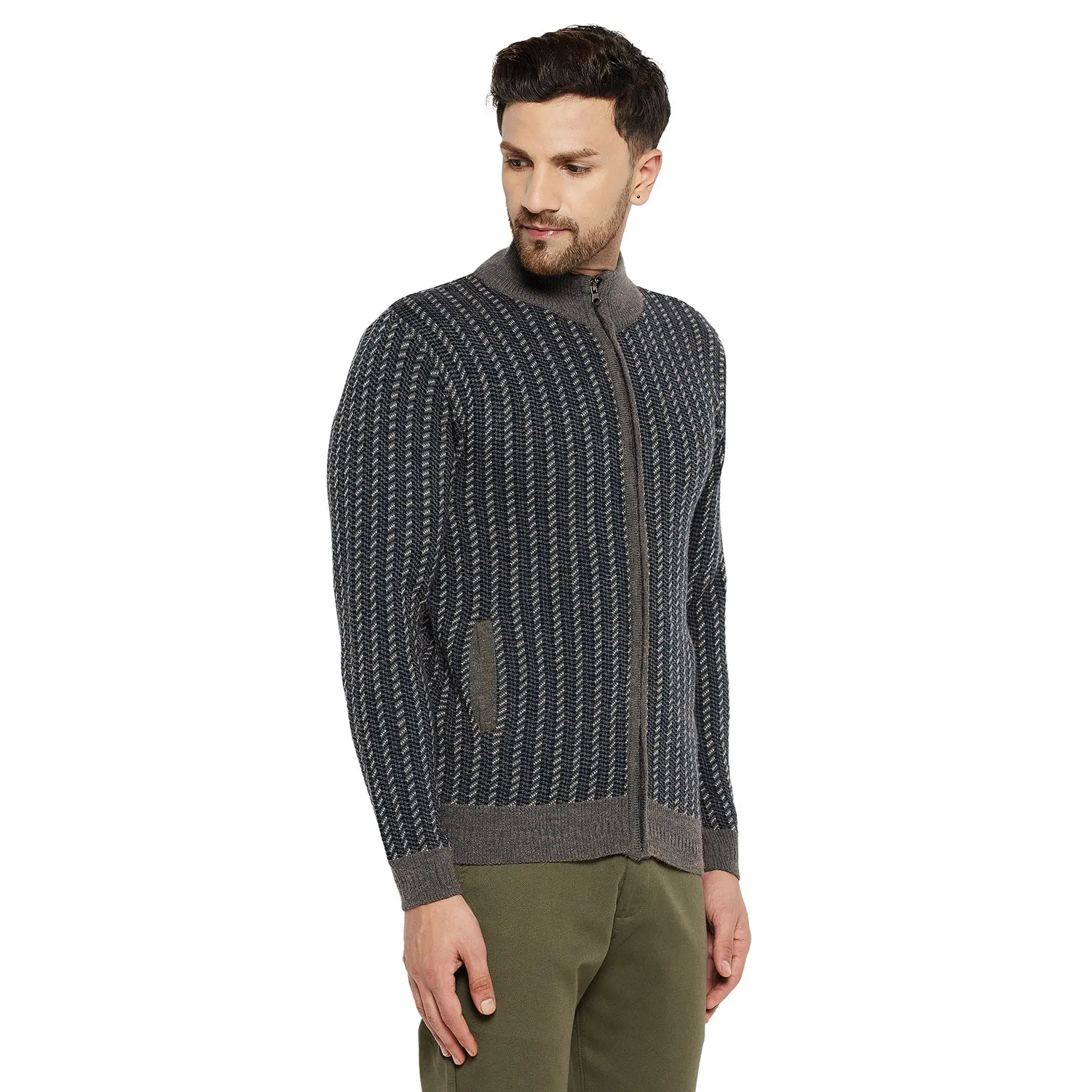 Duke Stardust Men Full Sleeve Zipper Sweater (SDS2088)