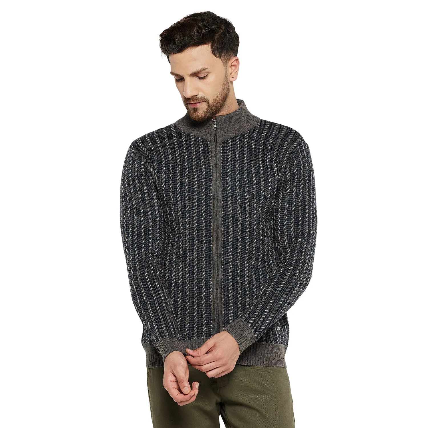 Duke Stardust Men Full Sleeve Zipper Sweater (SDS2088)