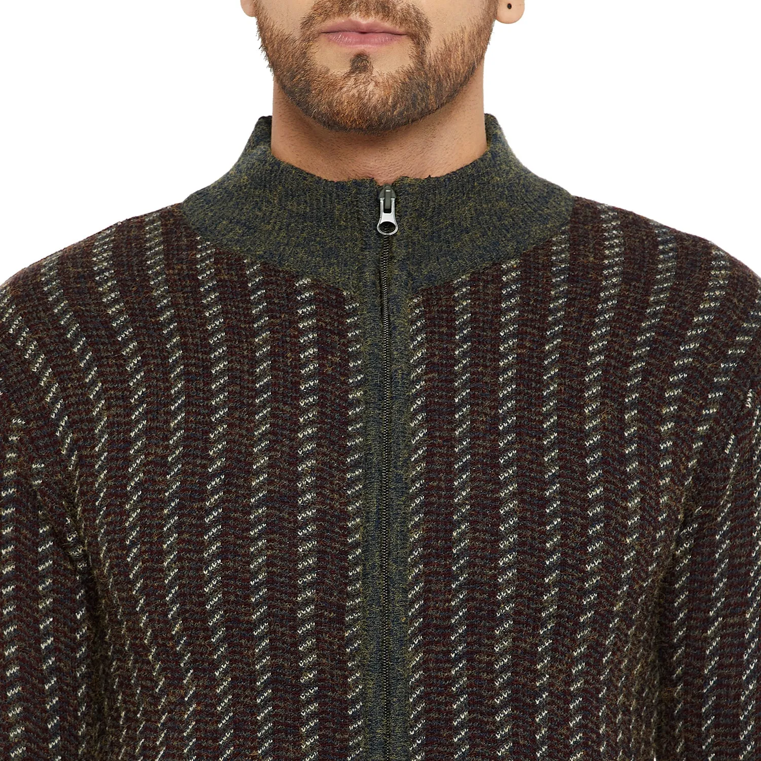 Duke Stardust Men Full Sleeve Zipper Sweater (SDS2088)