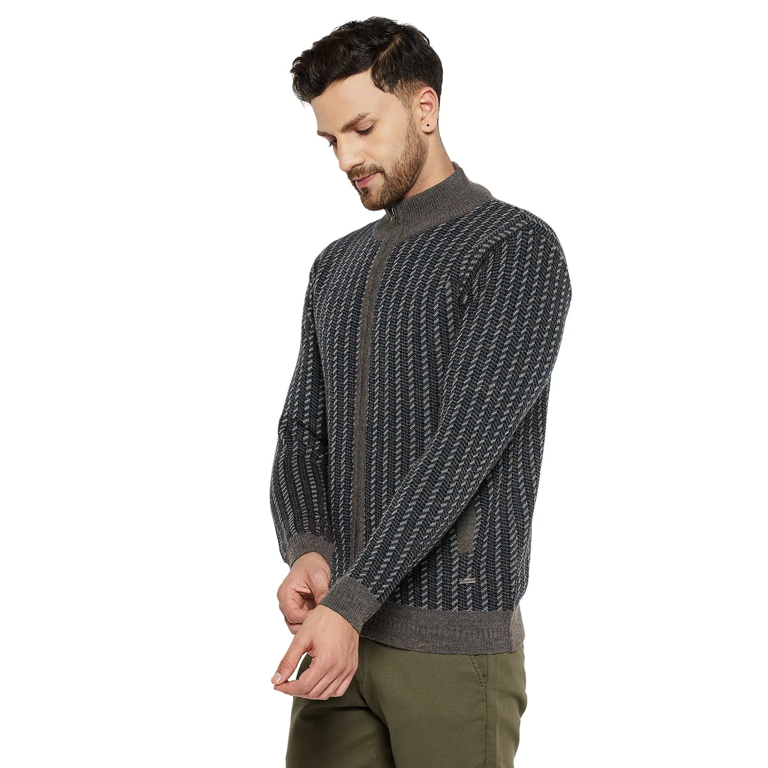 Duke Stardust Men Full Sleeve Zipper Sweater (SDS2088)