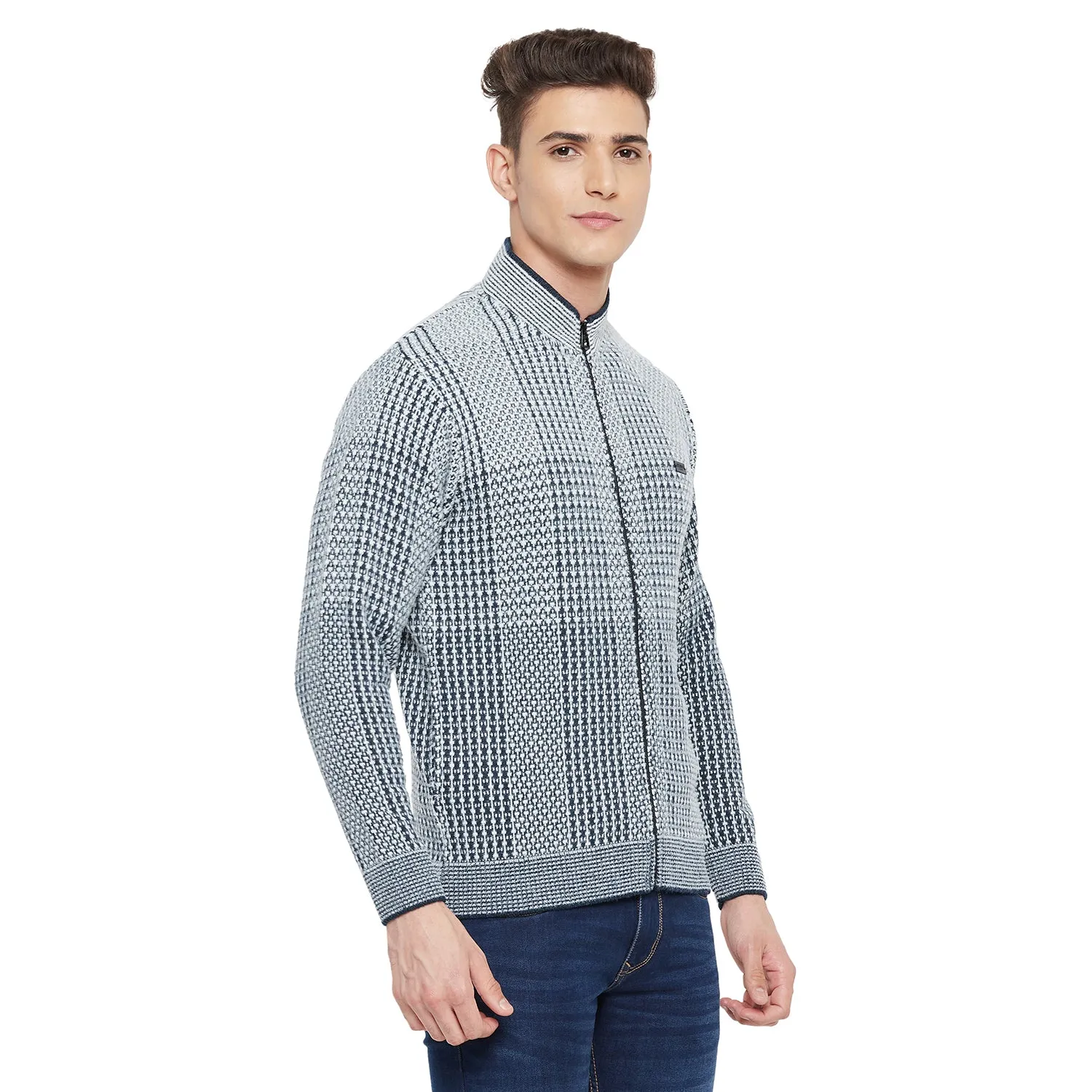 Duke Stardust Men Full Sleeve Zipper Sweater (SDS2090)