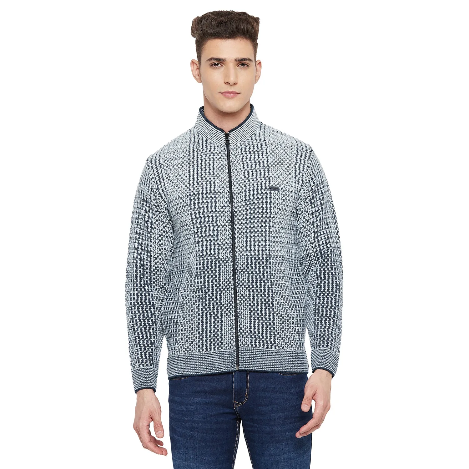Duke Stardust Men Full Sleeve Zipper Sweater (SDS2090)